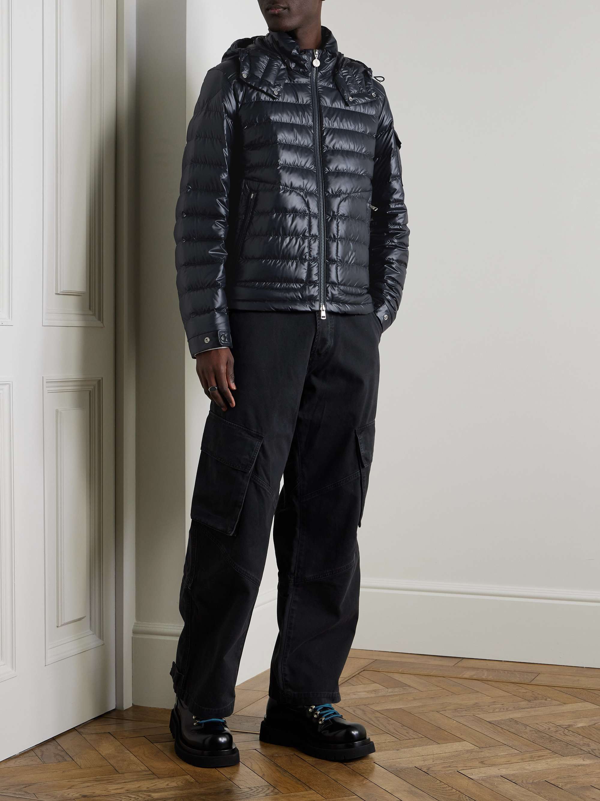 Lauros Quilted Shell Hooded Down Jacket view