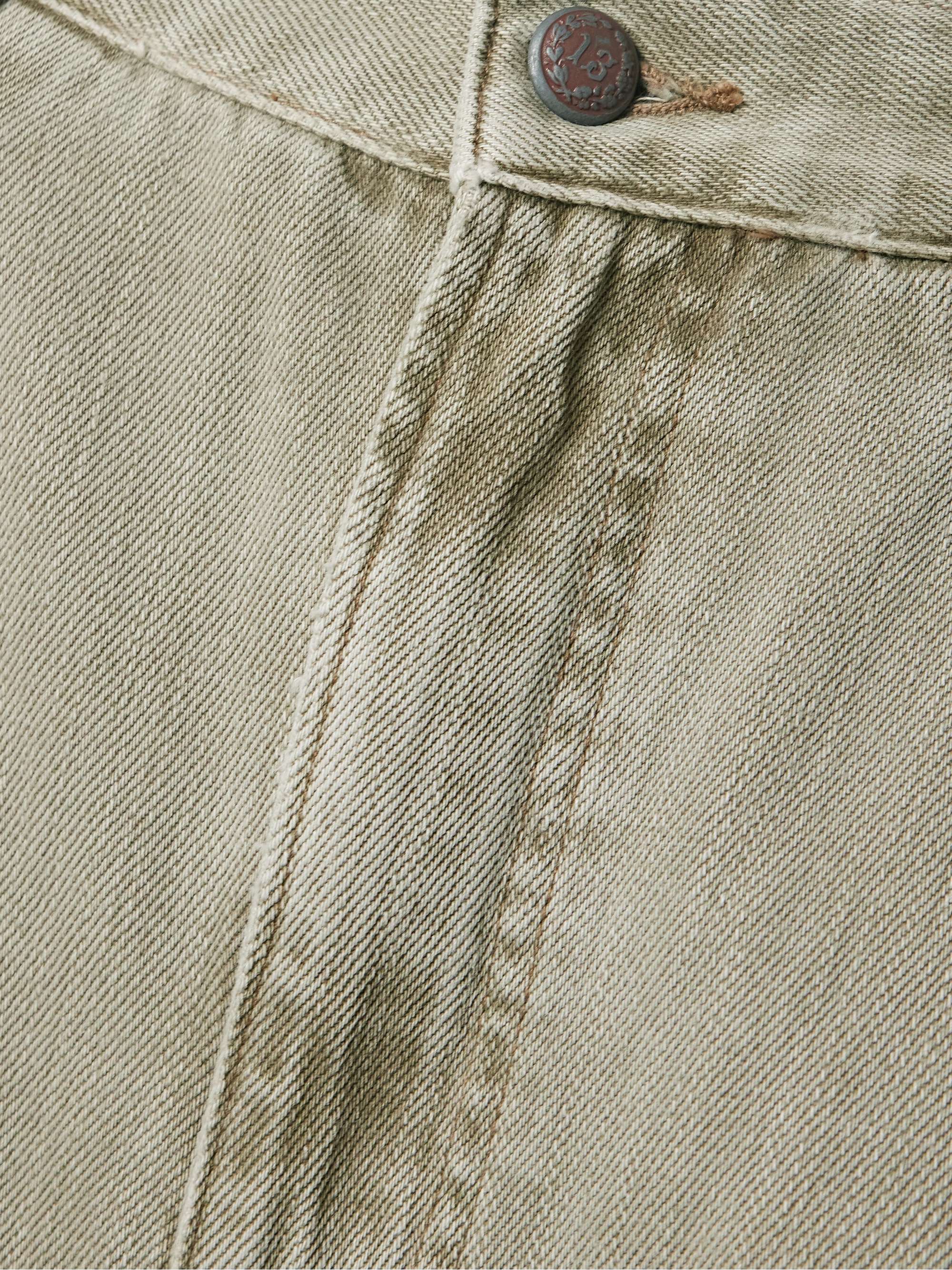 Cropped cargo jeans view