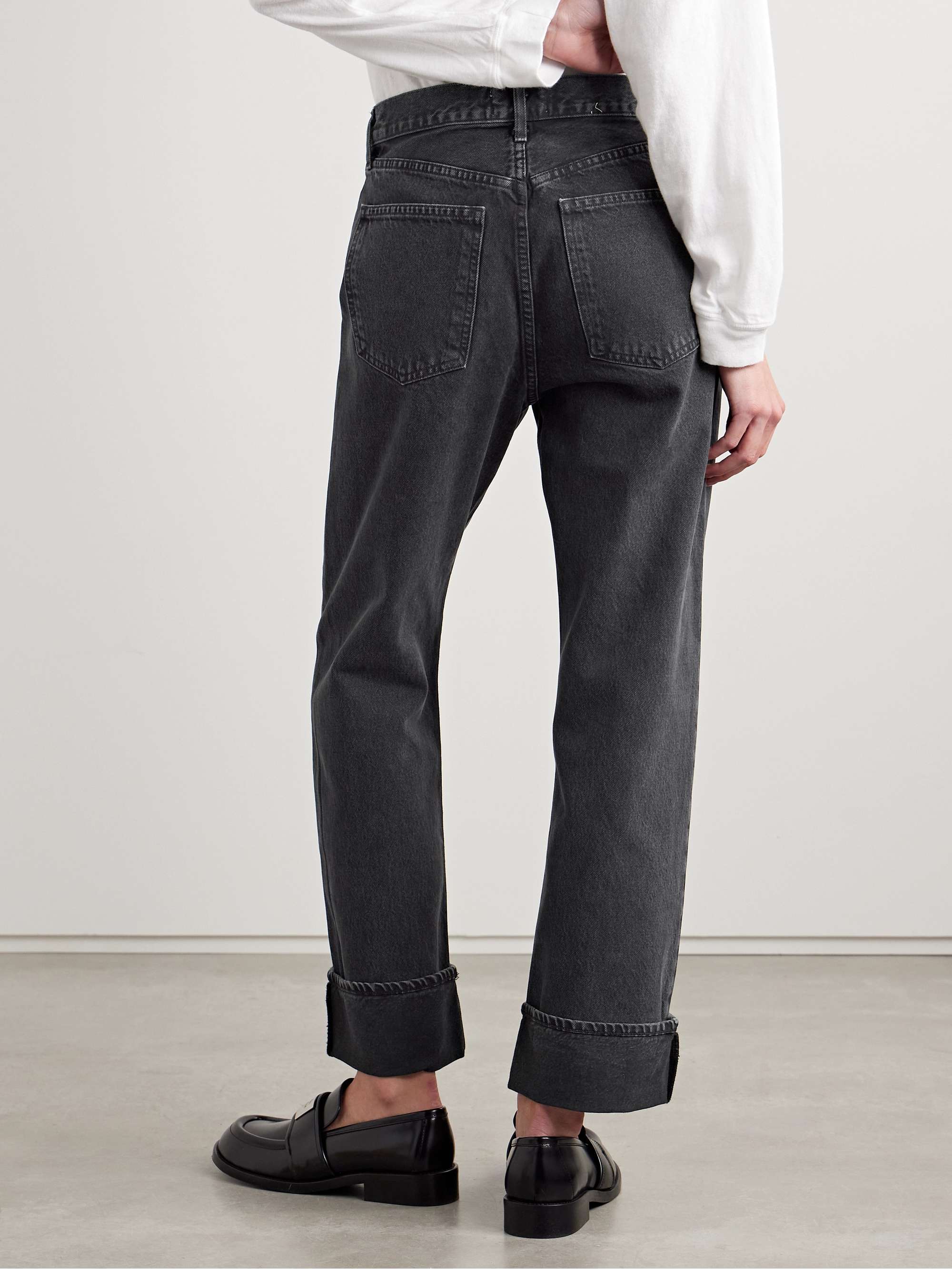 Fran low-rise straight-leg organic jeans view