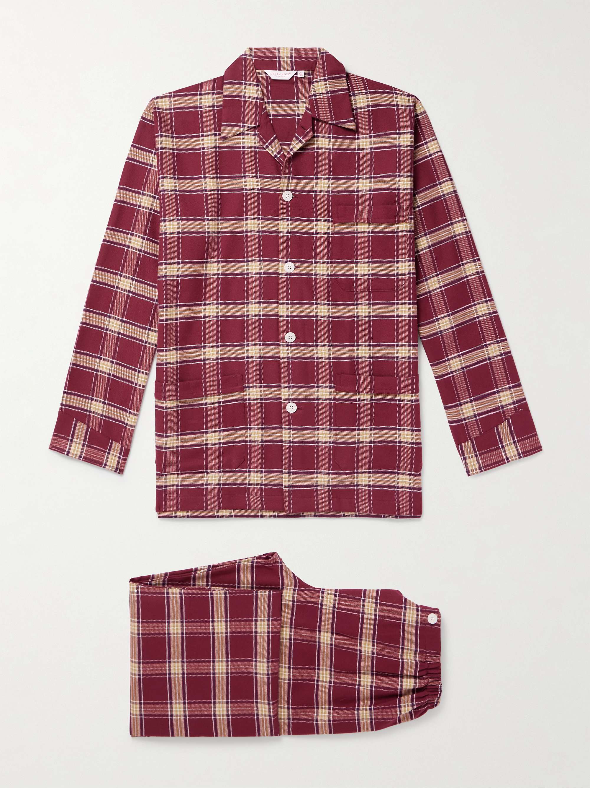 Kelburn 48 Checked Cotton-Flannel Pyjama Set view