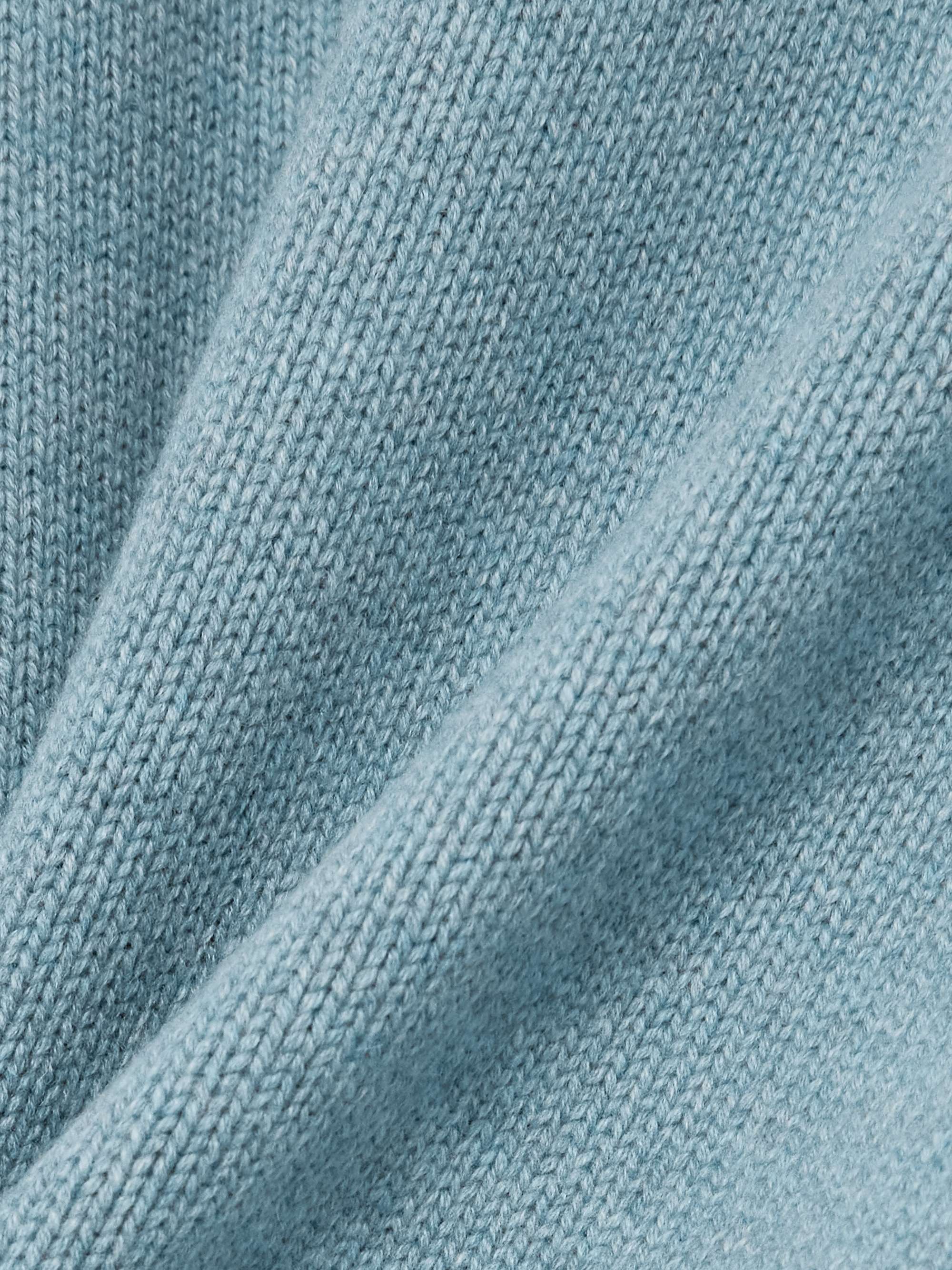 Cashmere half-zip sweater view