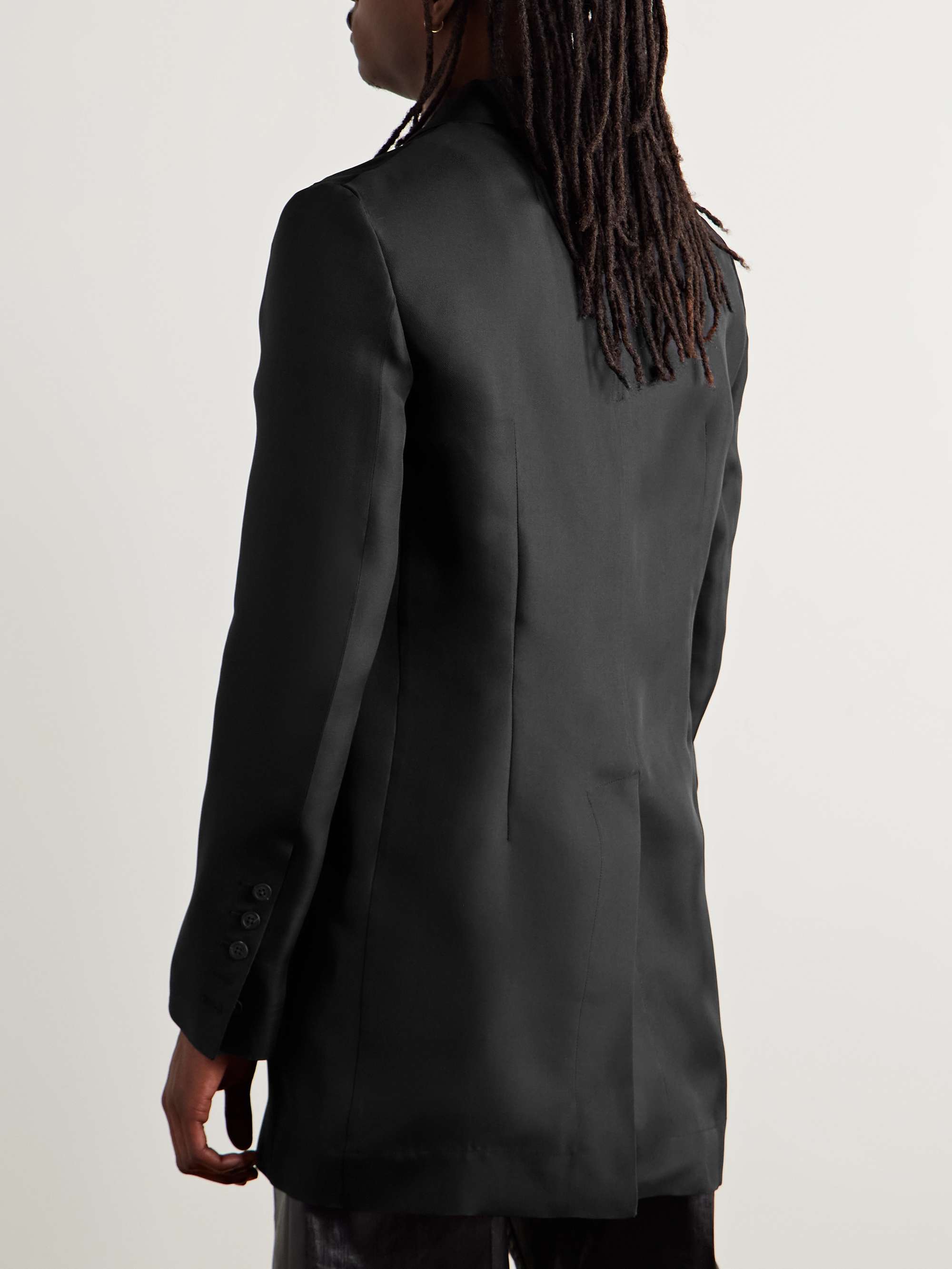 Lido Slim-Fit Silk Grain de Poudre Blazer view