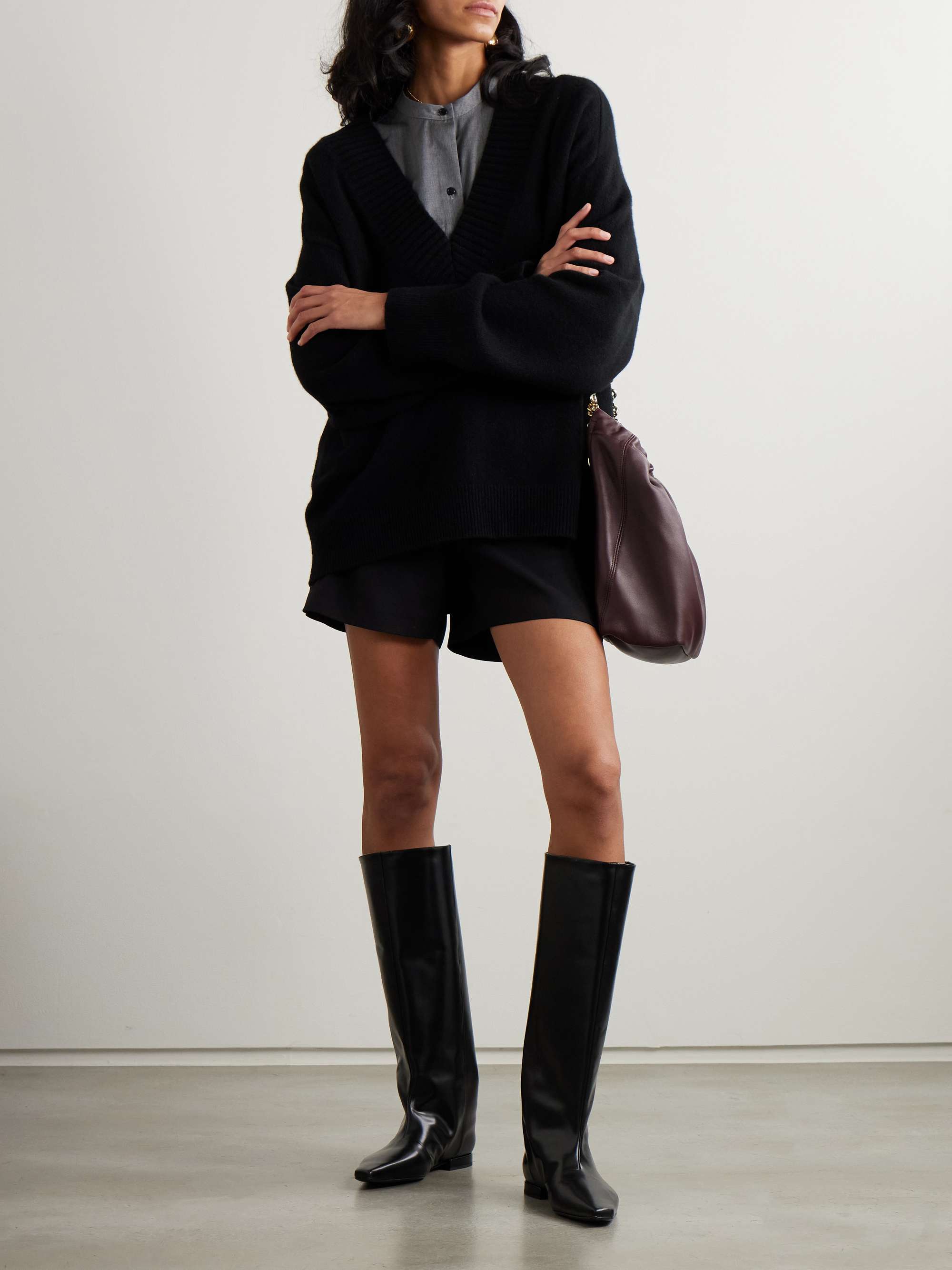 Sage cashmere sweater view