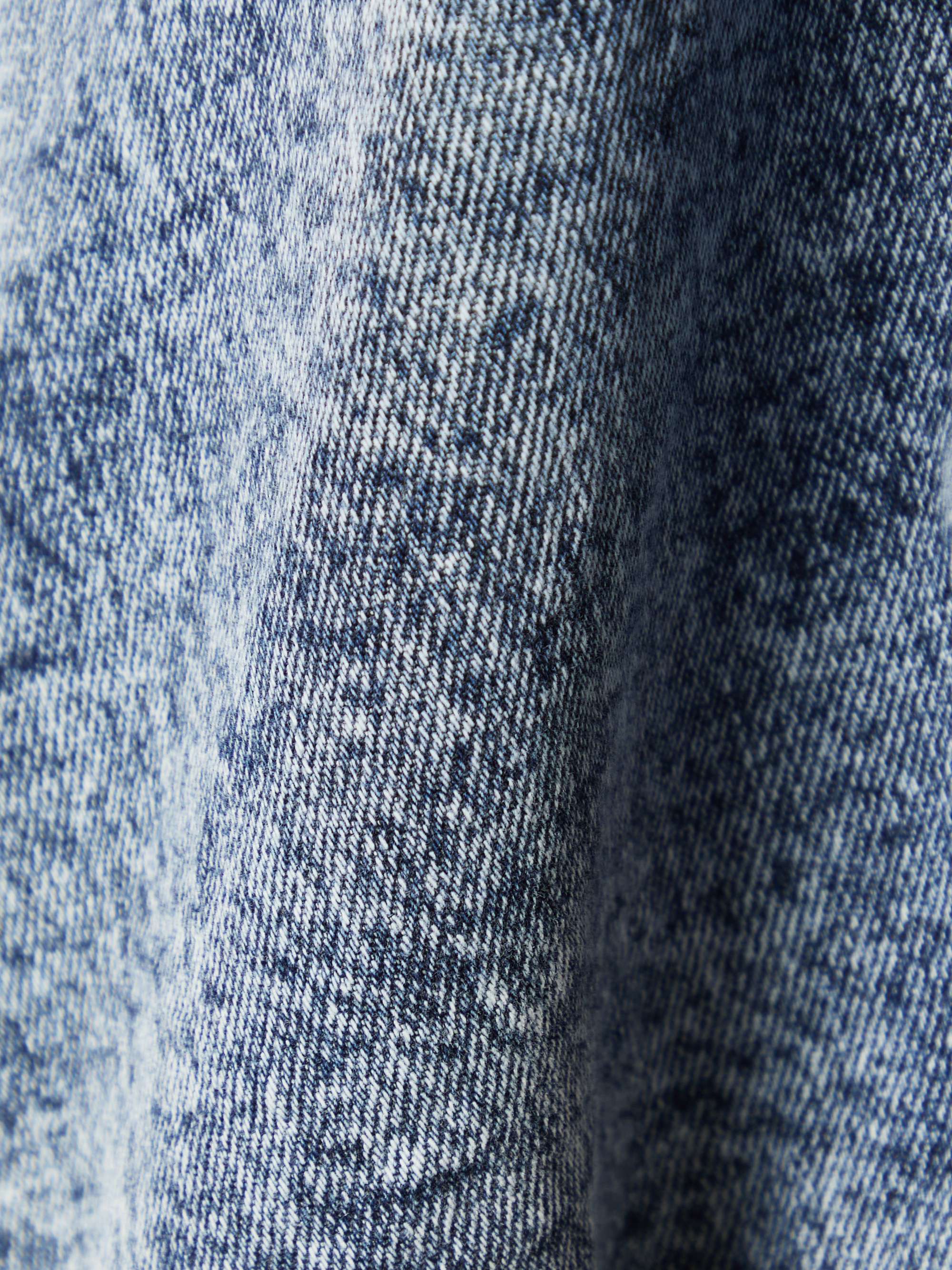 Cropped asymmetric denim jacket view