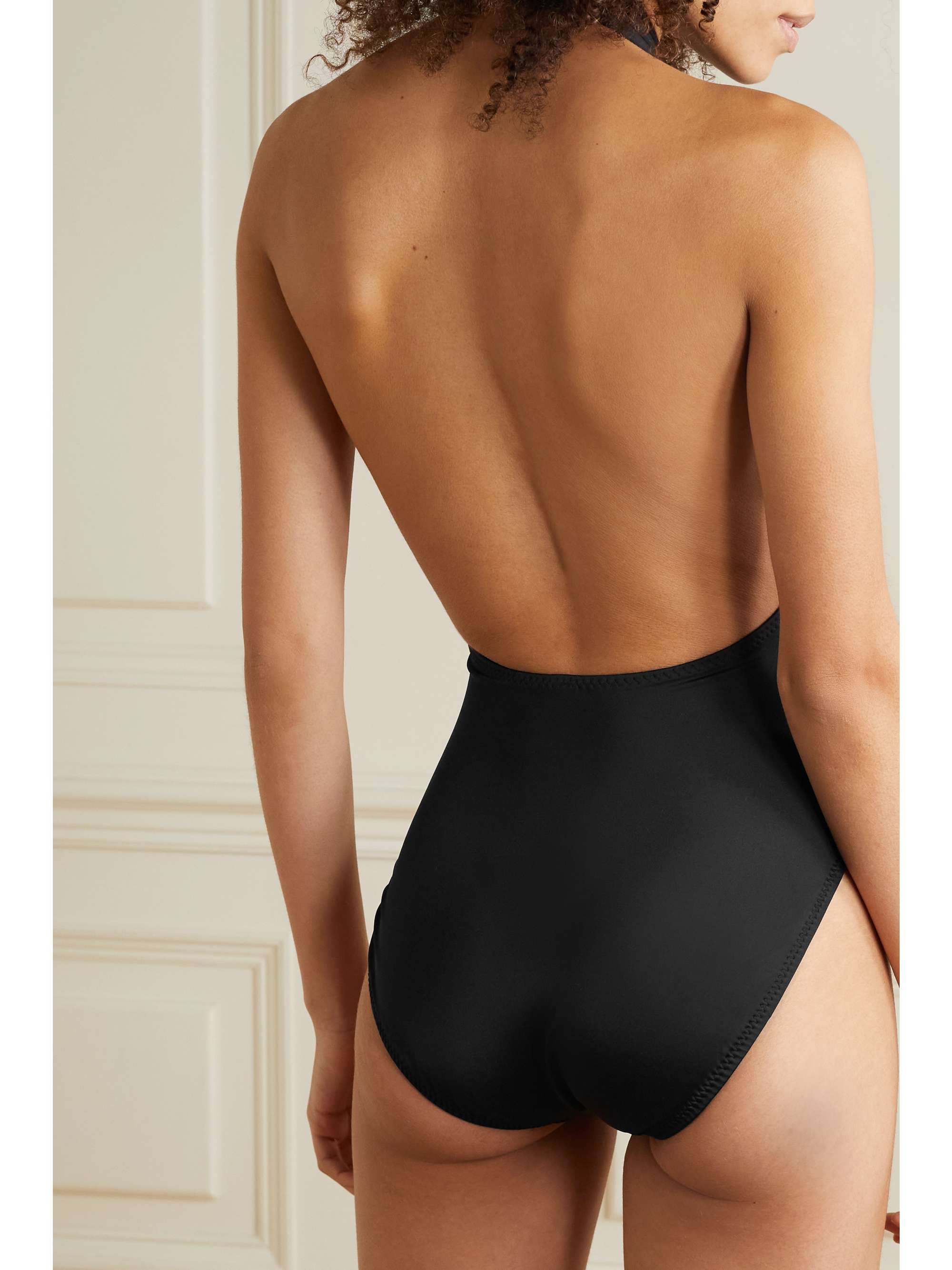 Mio halterneck swimsuit view
