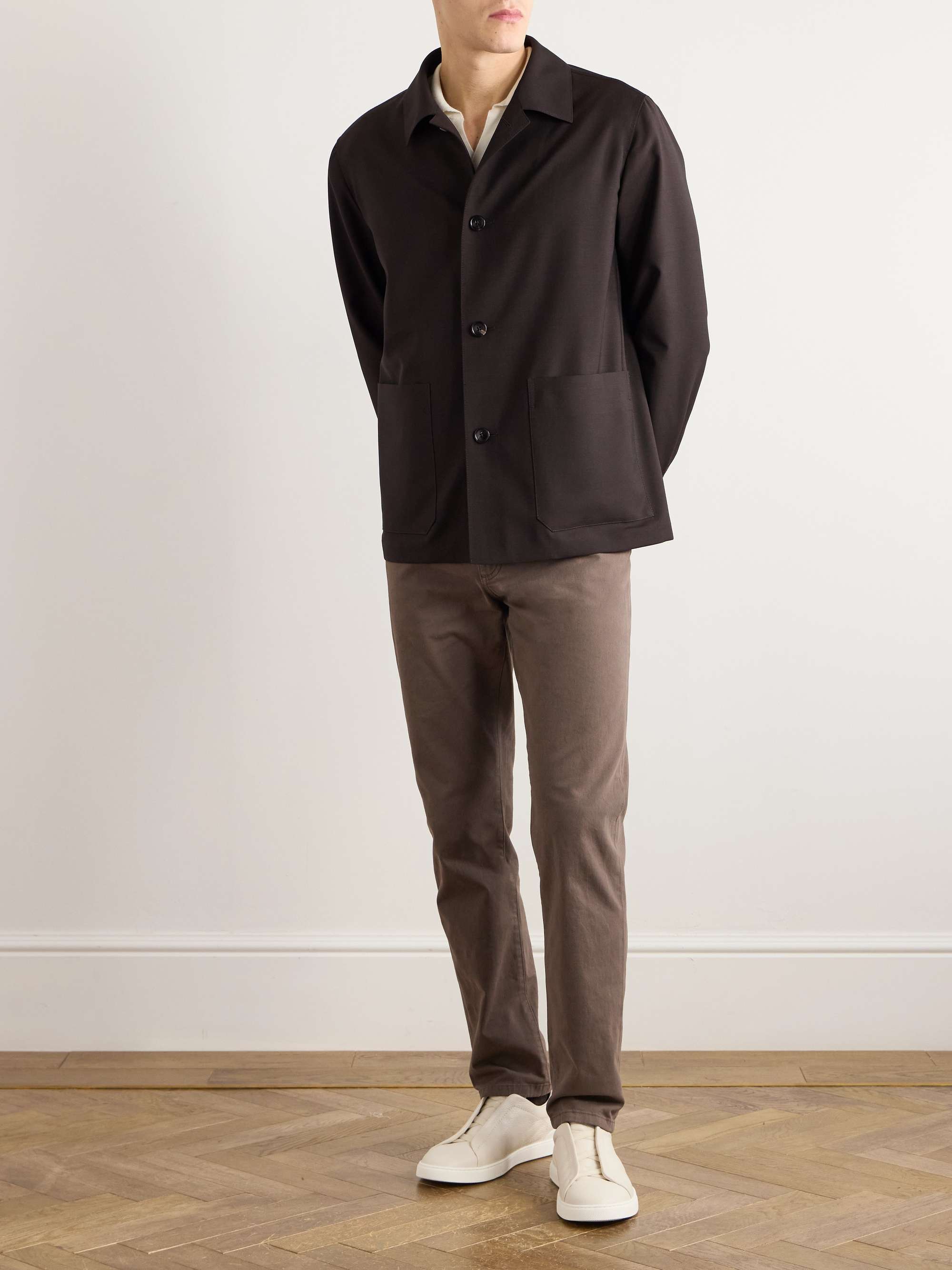Wool and Mohair-Blend Jacket view