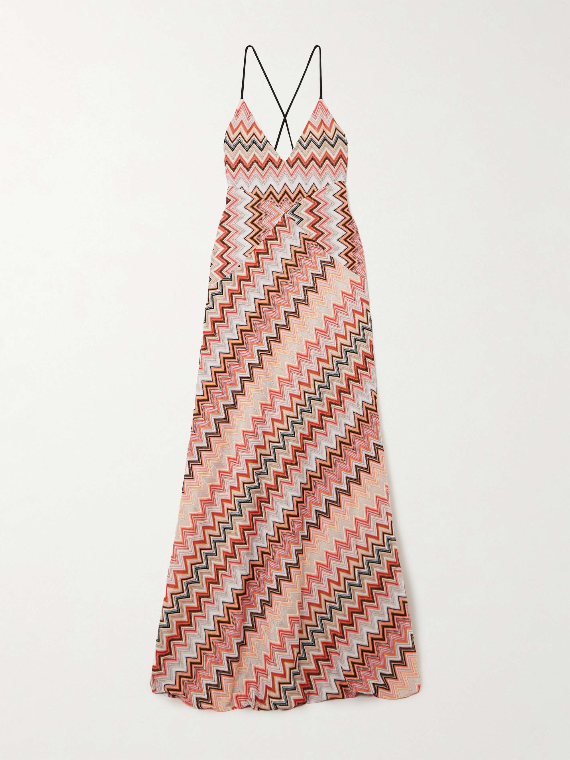 Crochet-knit cotton-blend maxi dress view