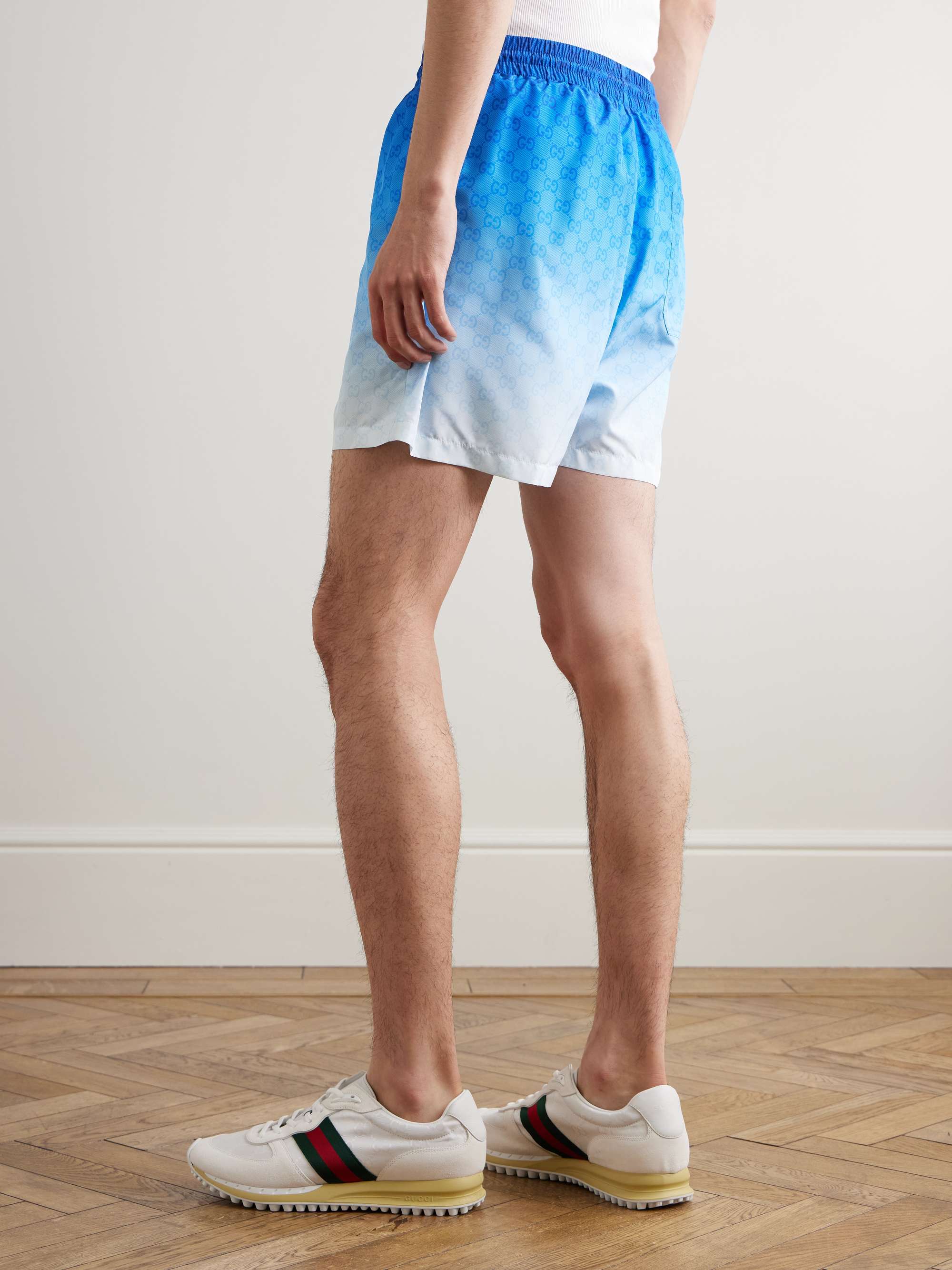 Dégradé Logo-Print Swim Shorts view