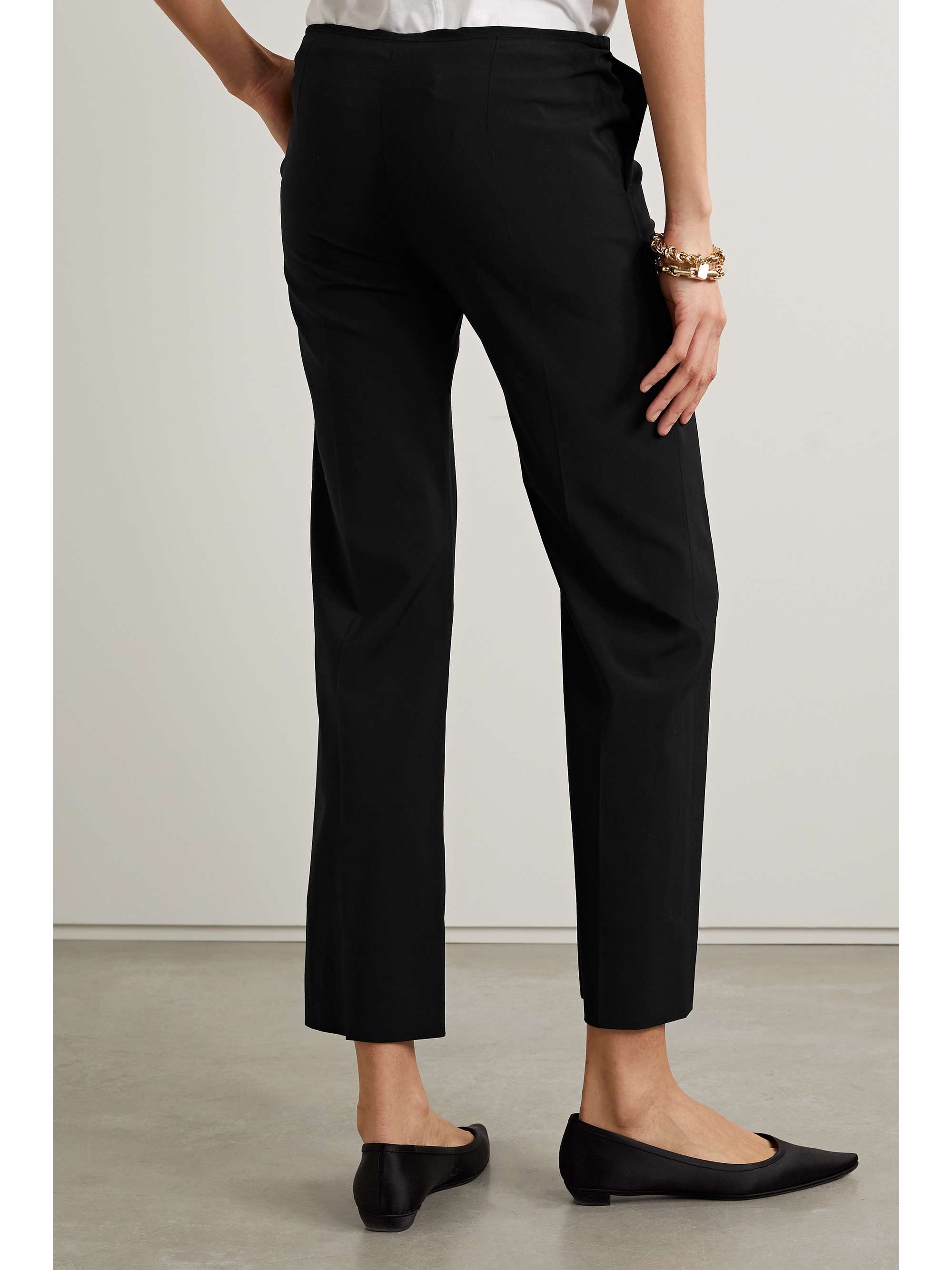 Flame cady straight-leg pants view