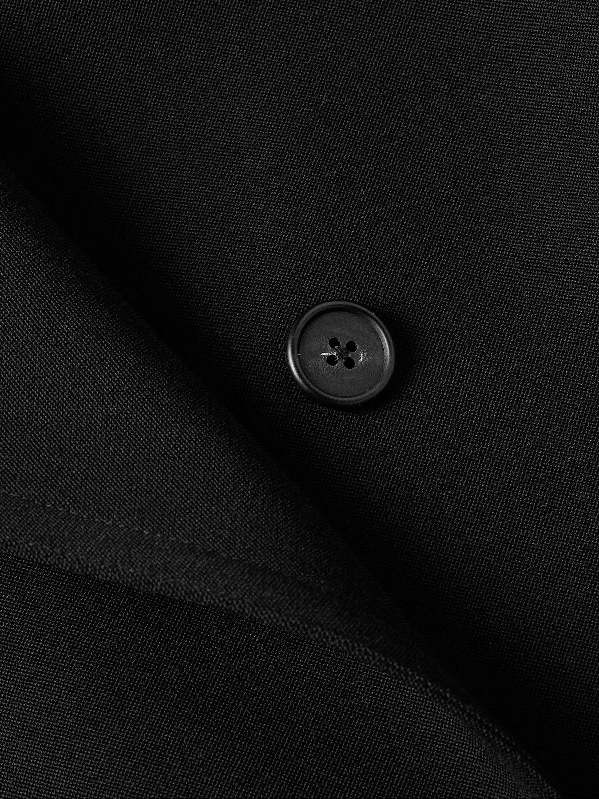 Kolden Belted Double-Breasted Grain De Poudre Wool Coat view