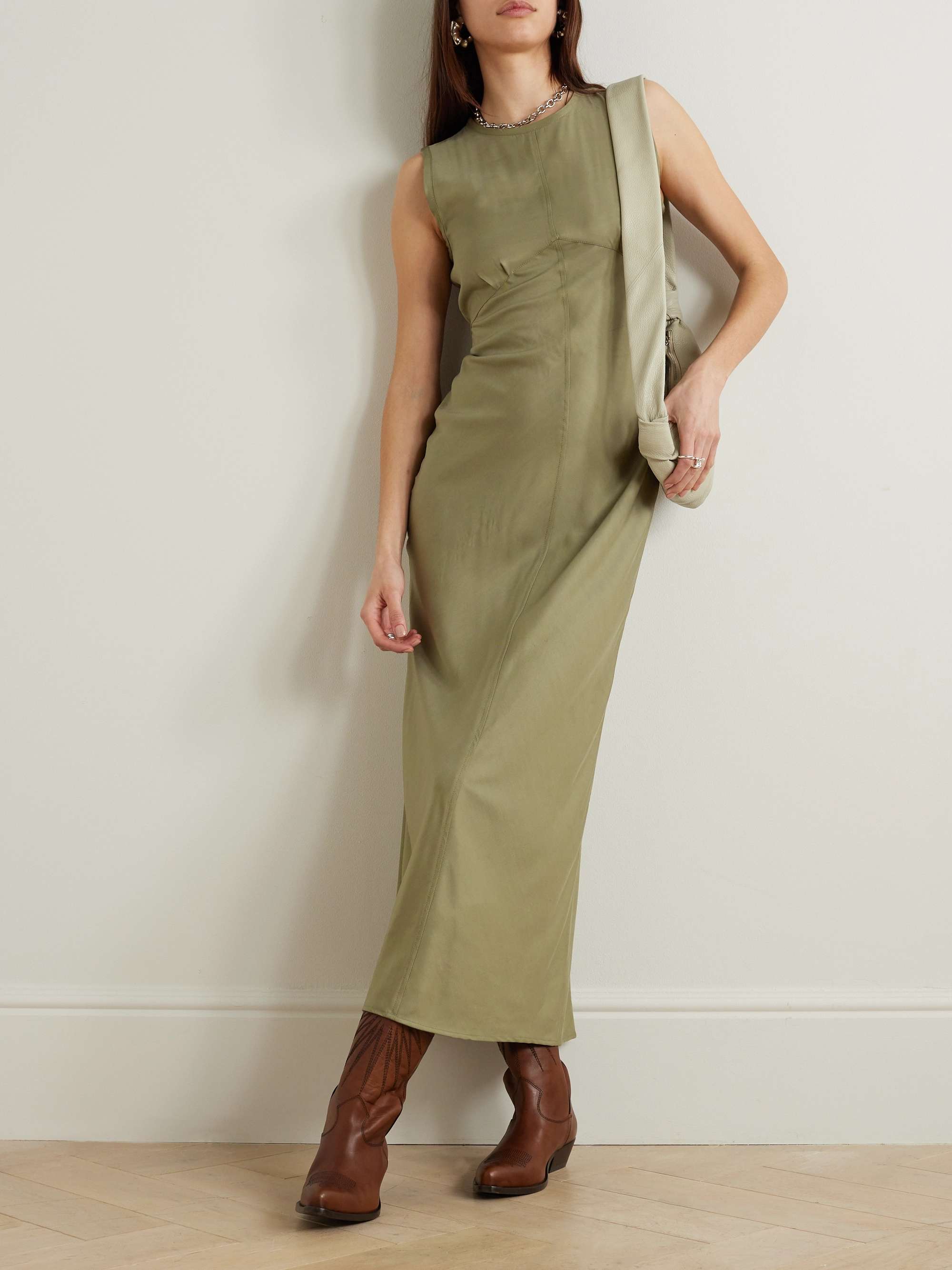 Journey embellished twill midi dress view