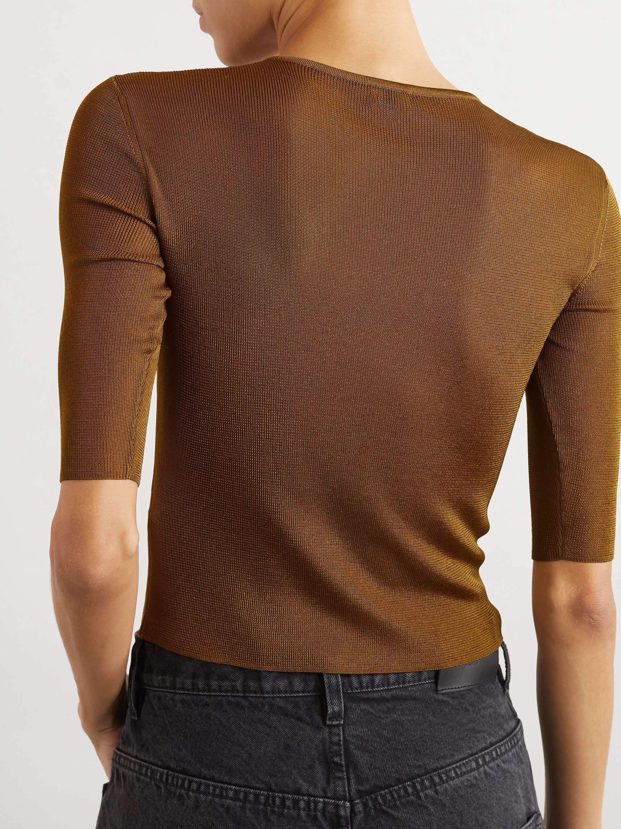 Embellished knitted top view