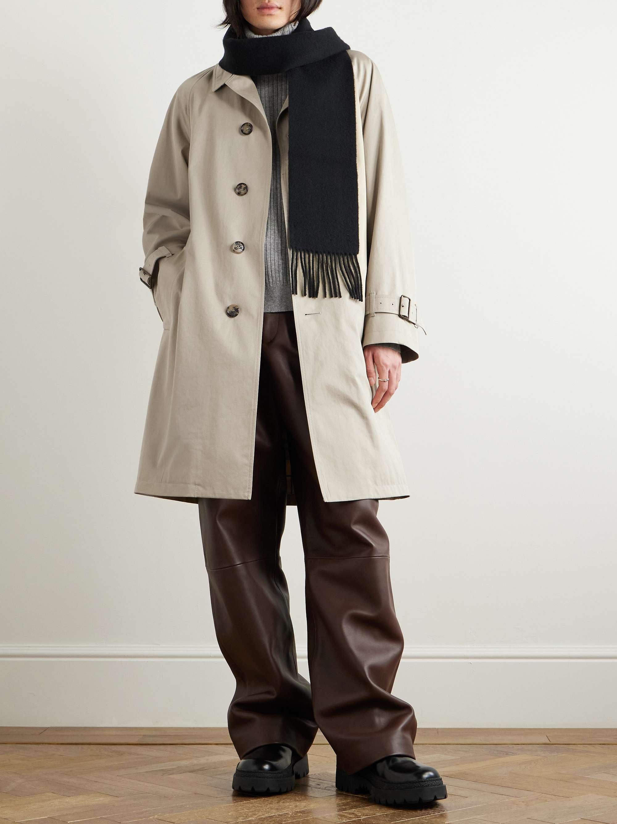 Belted Cotton-Gabardine Trench Coat view