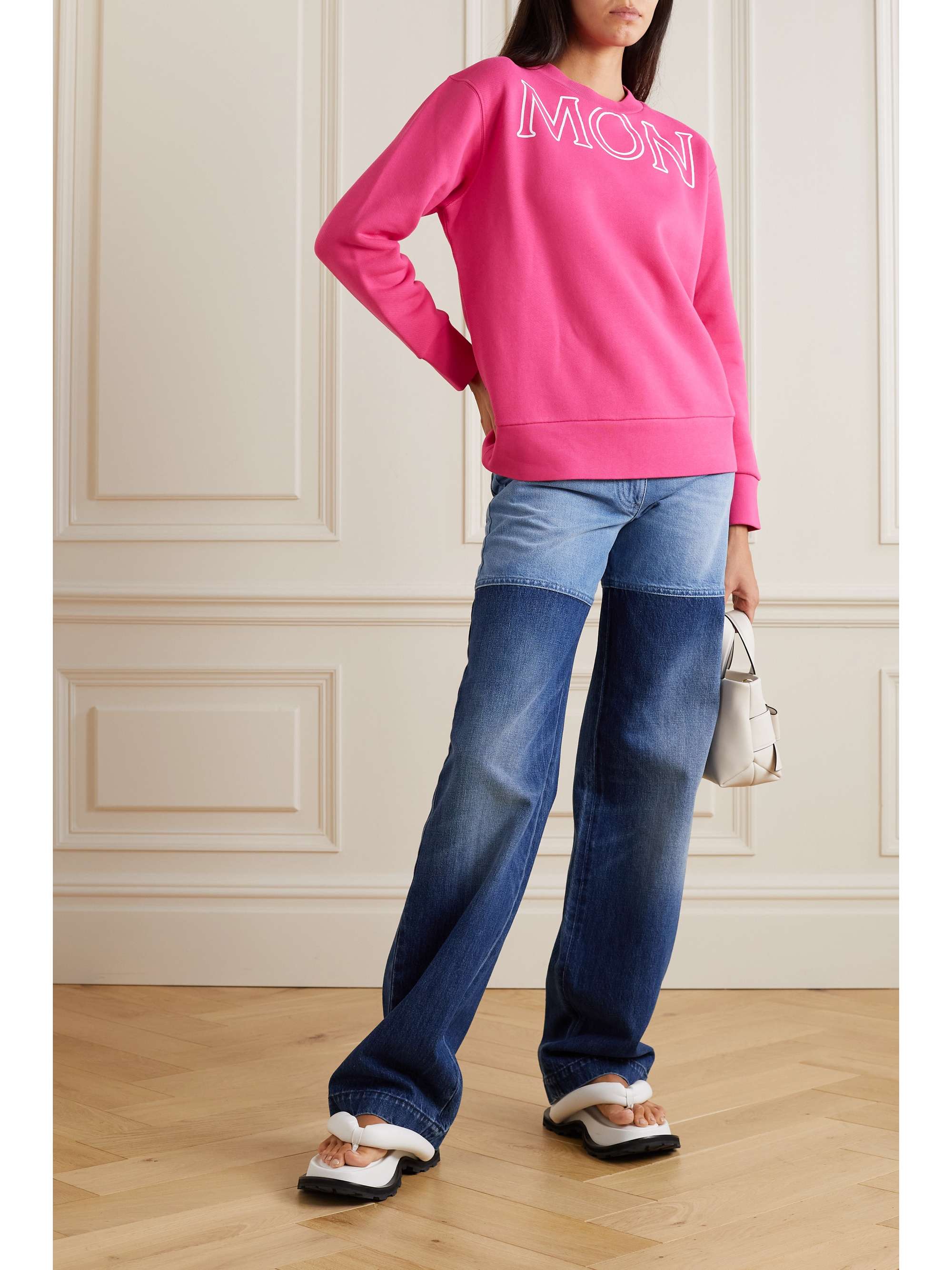 Printed cotton-jersey sweatshirt view