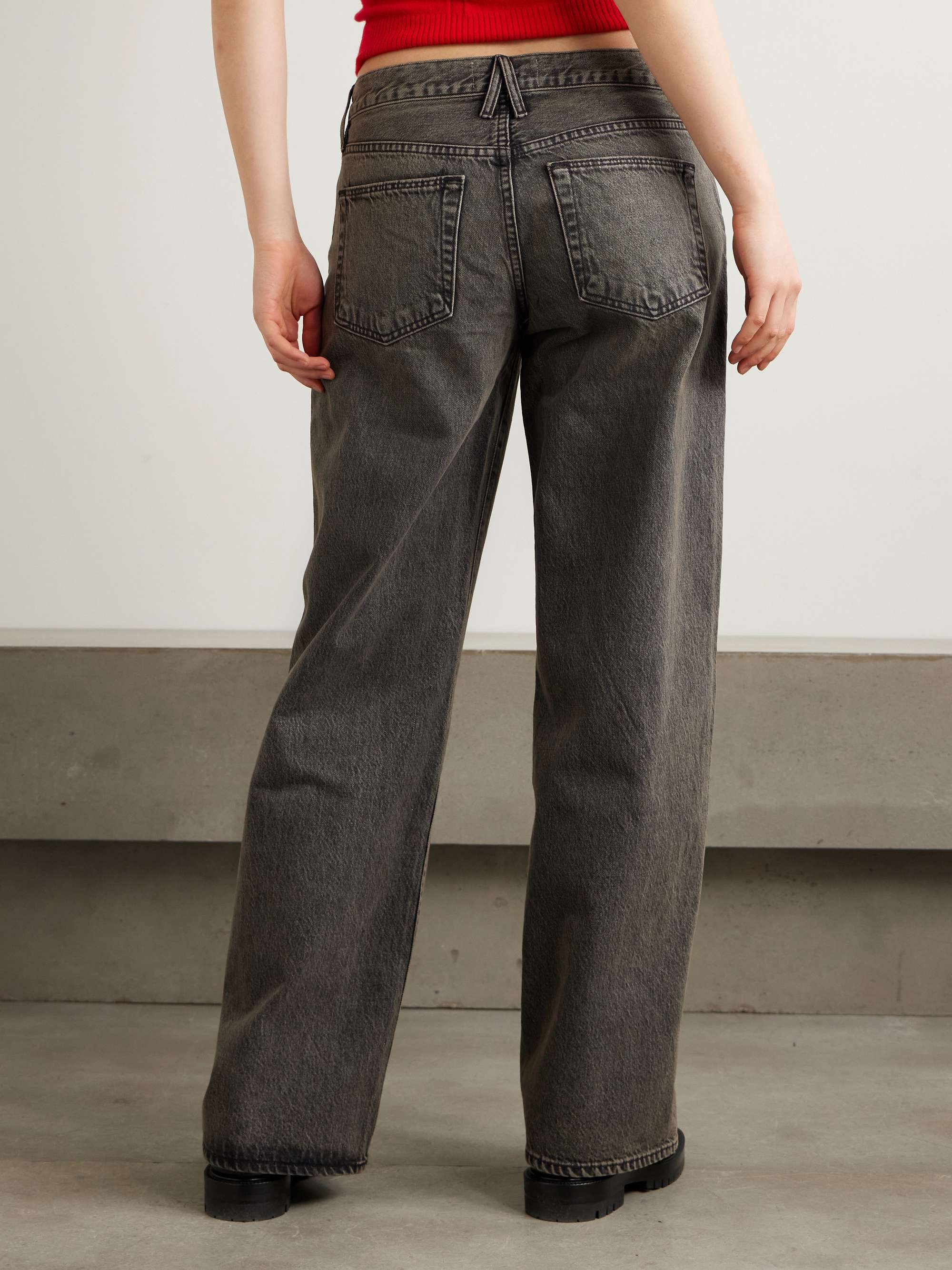 Lexi low-rise wide-leg jeans view