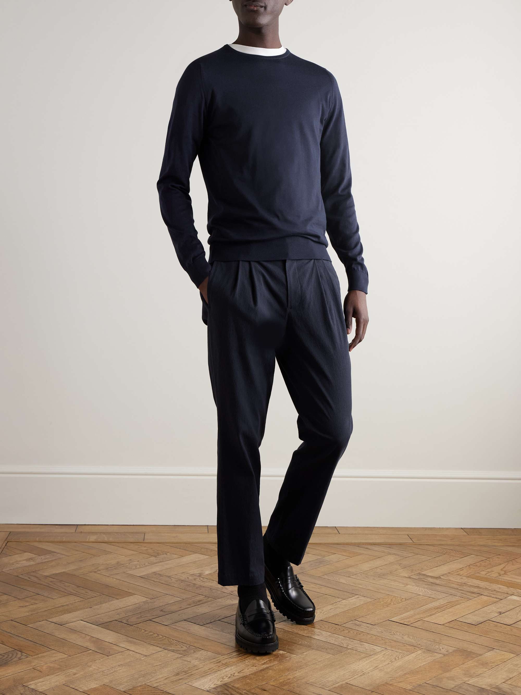 Hatfield Slim-Fit Sea Island Cotton Sweater view