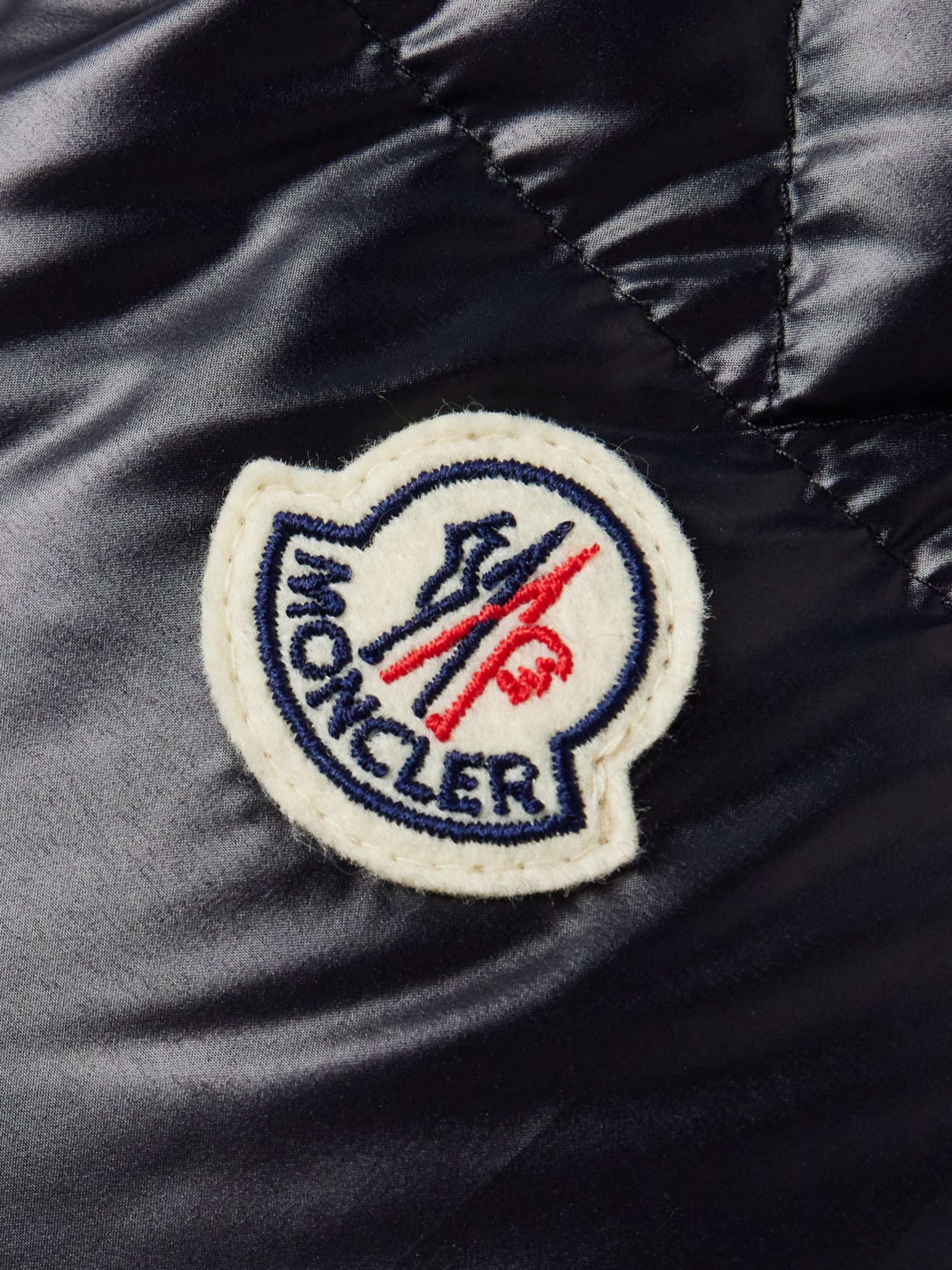 Skarsting Quilted Shell and Logo-Embroidered Jacquard-Knit Down Jacket view