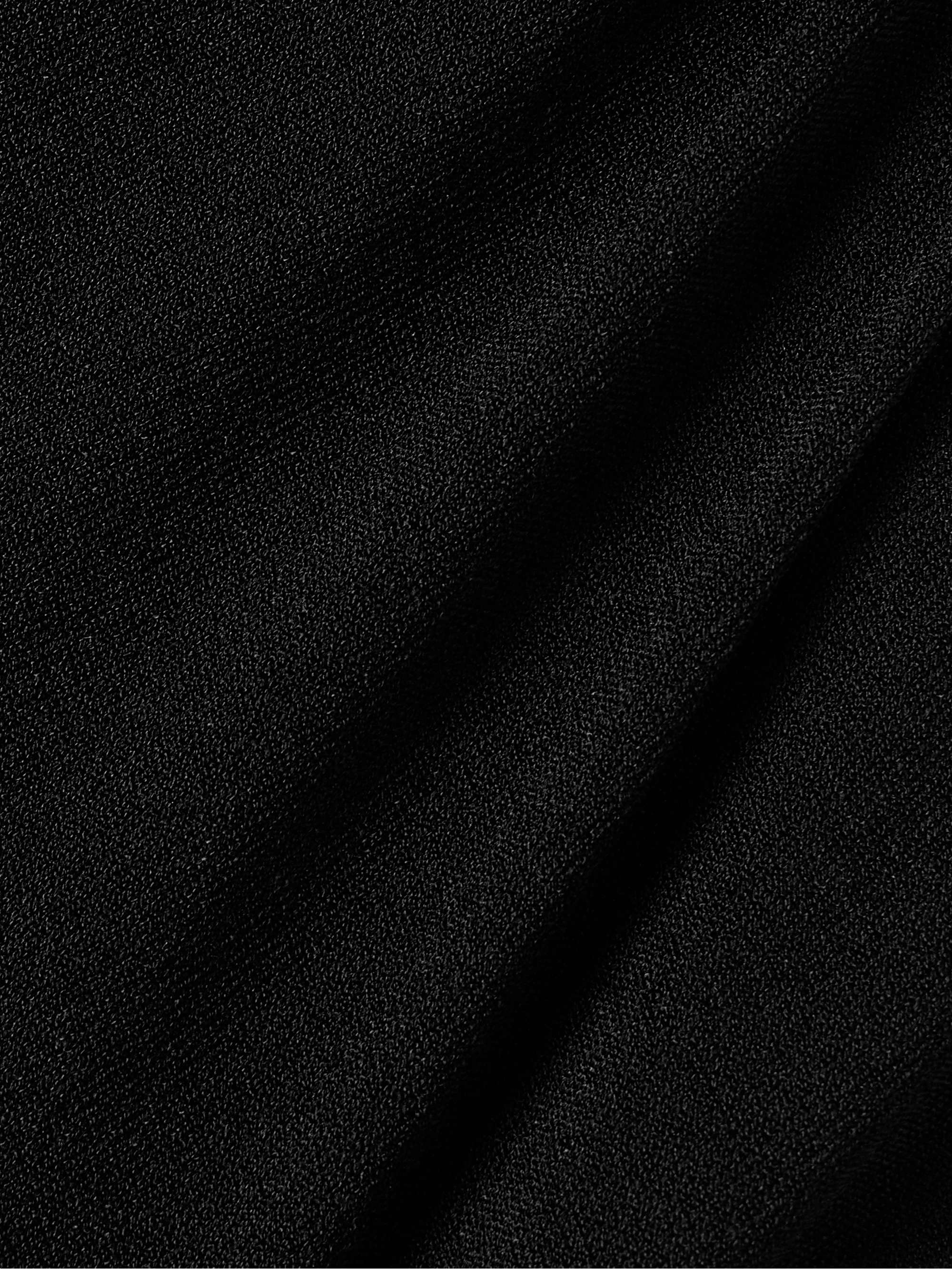 Aura draped ruched stretch-jersey midi skirt view