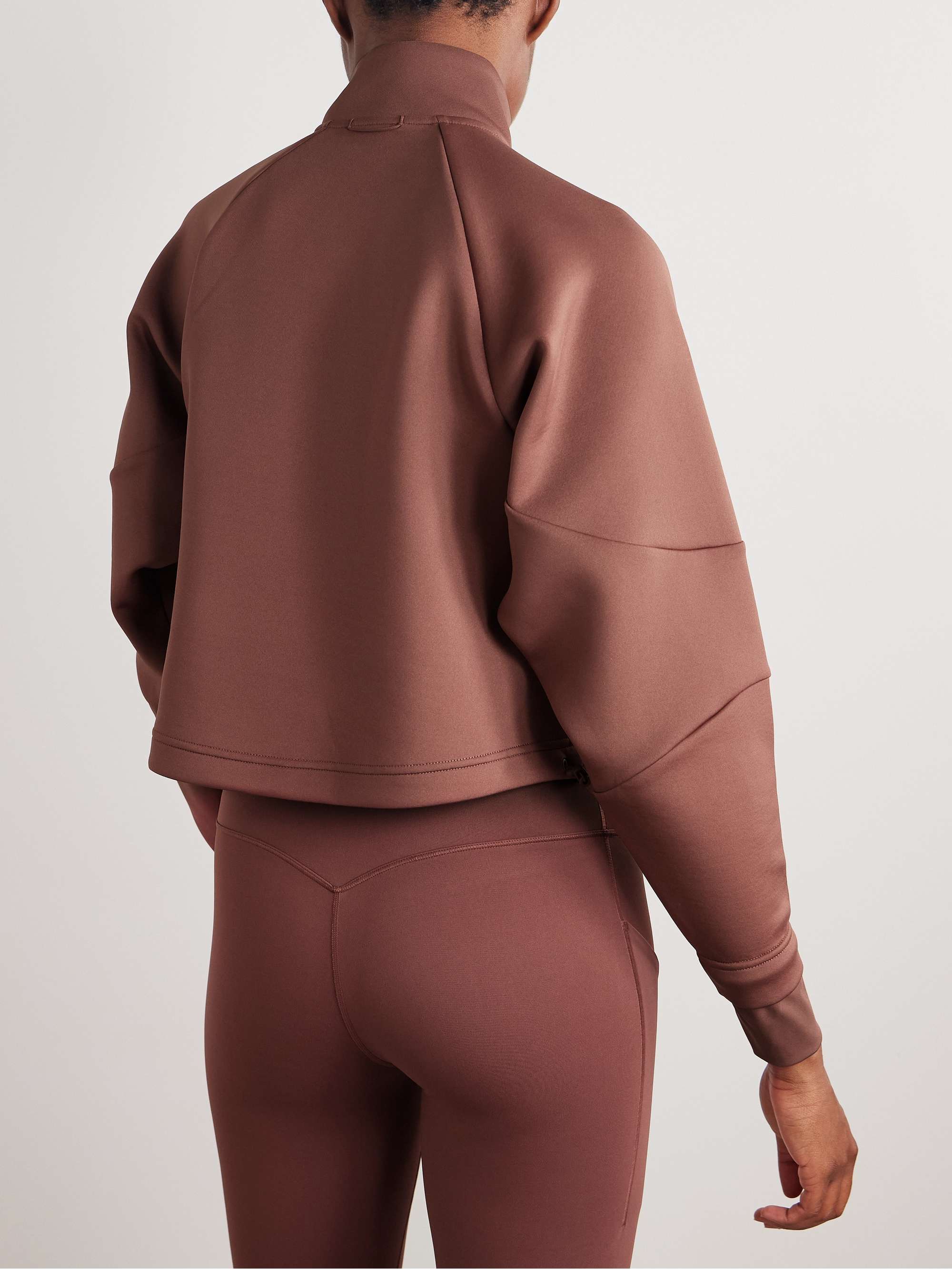 Prima cropped Dri-FIT half-zip sweatshirt view