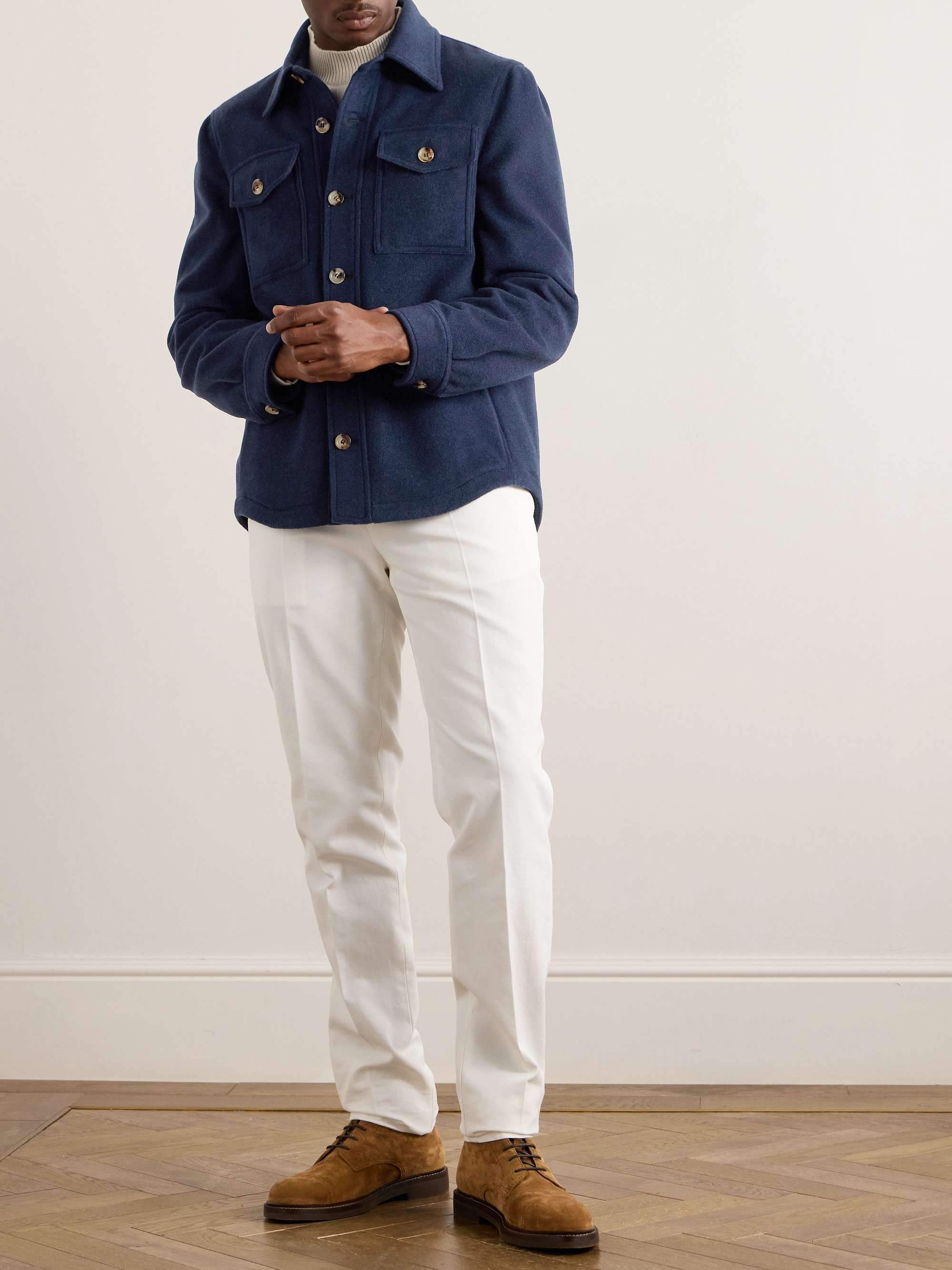 Cashmere-Felt Overshirt view