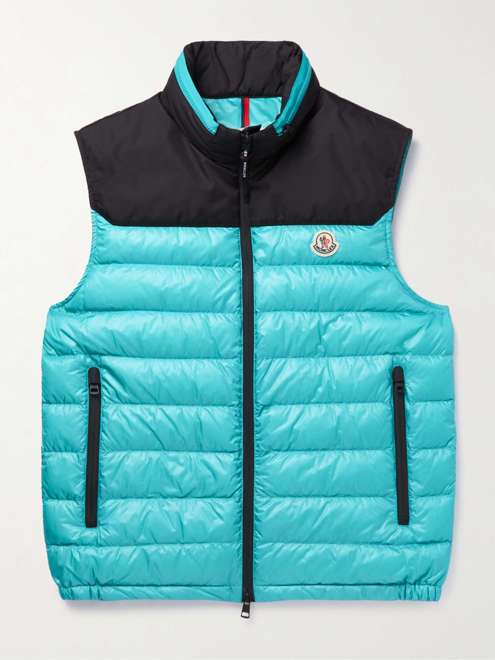 Ortac Logo-Appliquéd Colour-Block Quilted Shell Down Gilet view