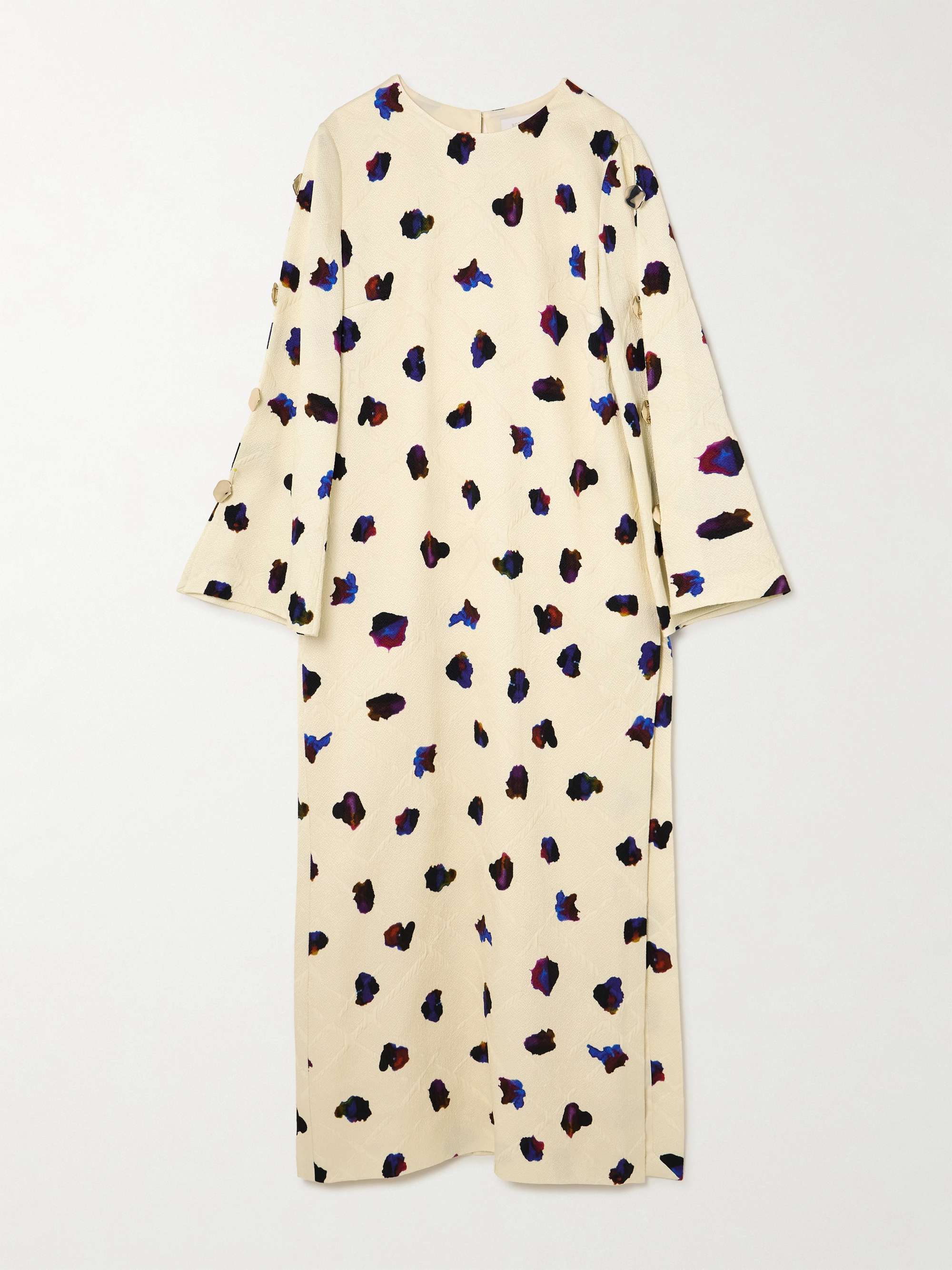 Brunetta embellished floral-print cotton-blend brocade maxi dress view