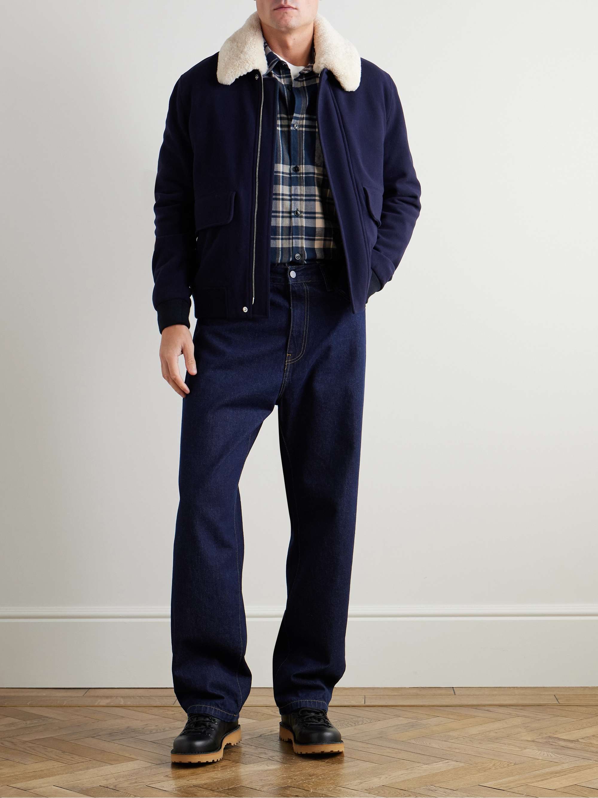 New York Special Checked Organic Cotton-Twill Shirt view
