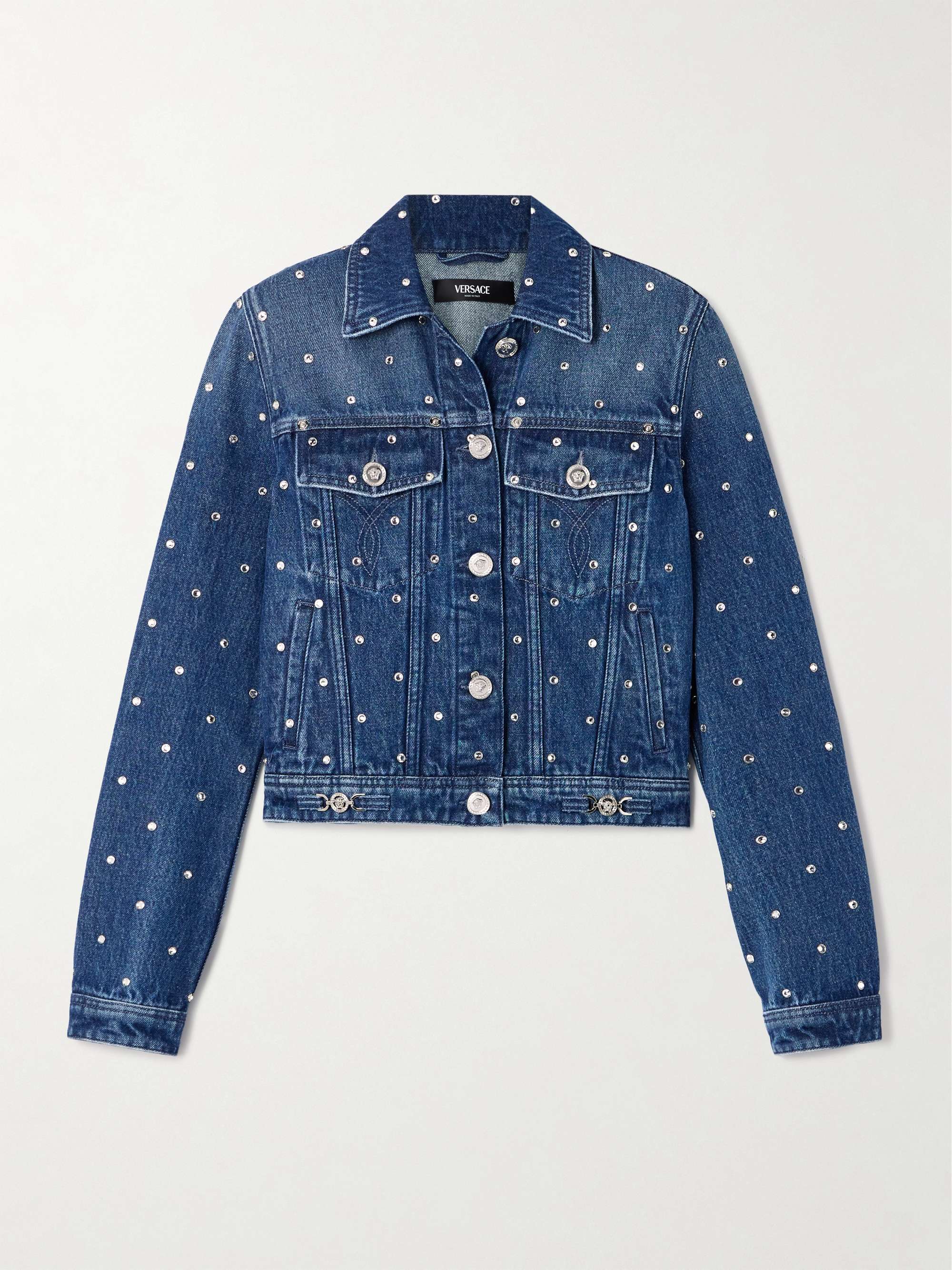 Studded denim jacket view