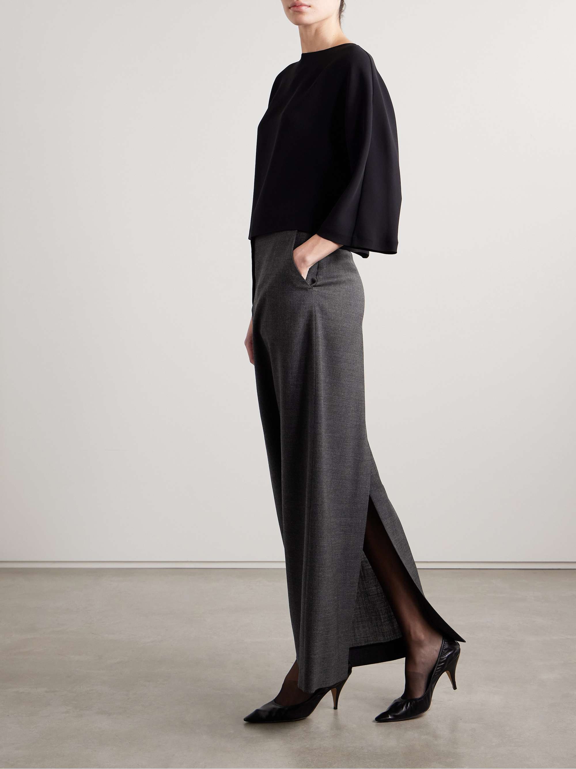 Roux wool maxi skirt view