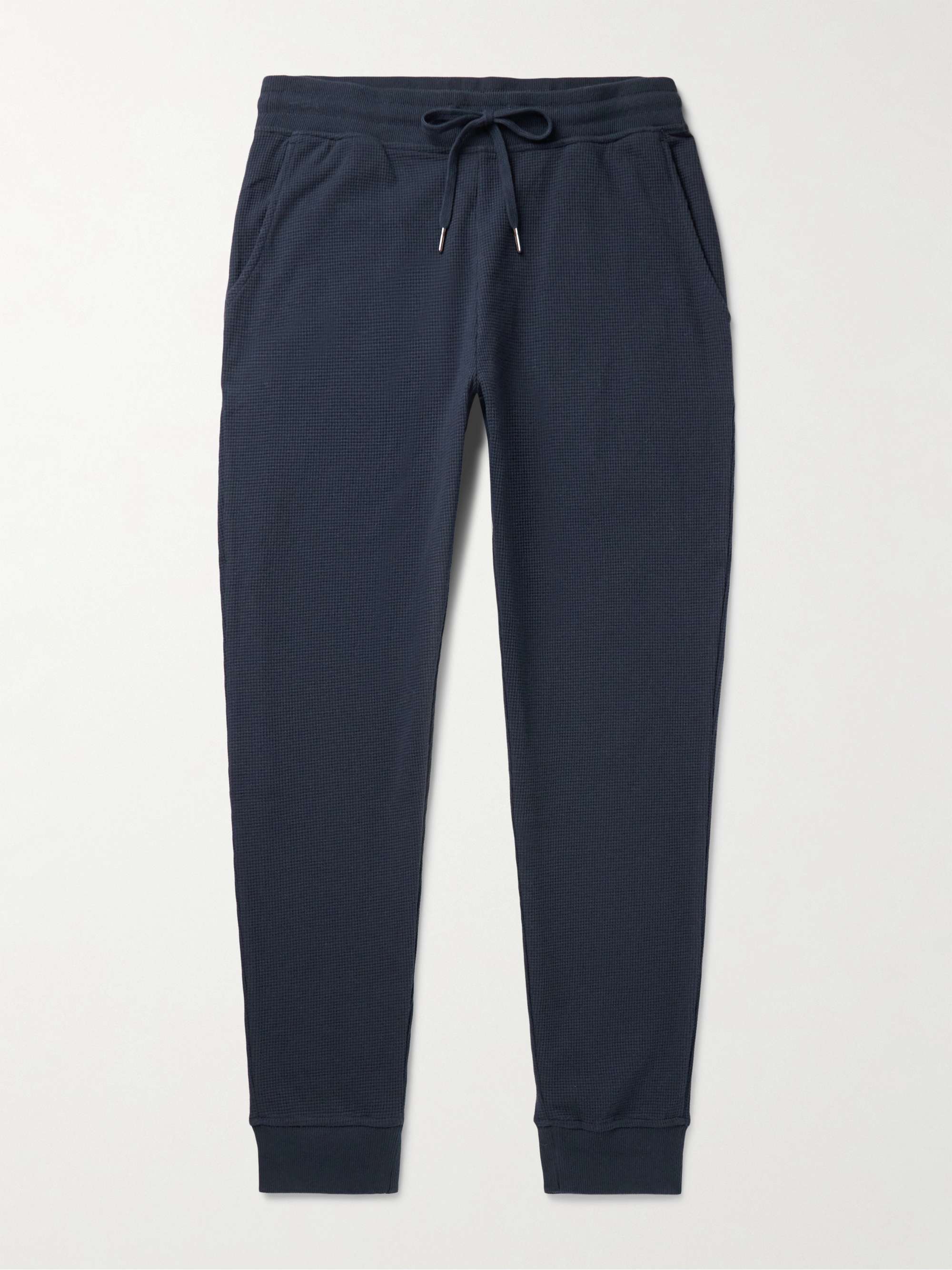 Waffle-Knit Cotton-Blend Sweatpants view