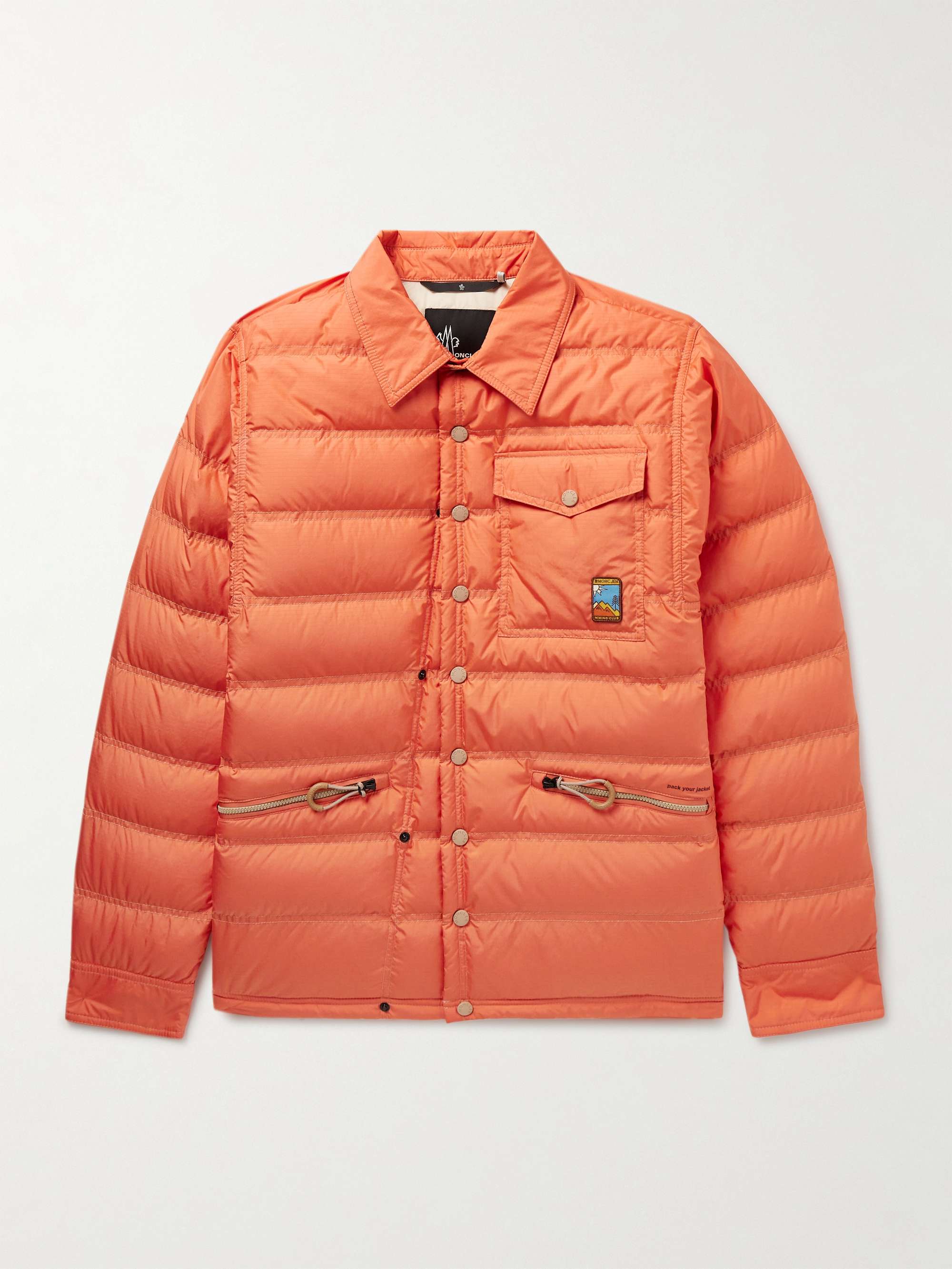 Lavachey Logo-Appliquéd Quilted Ripstop Down Jacket view