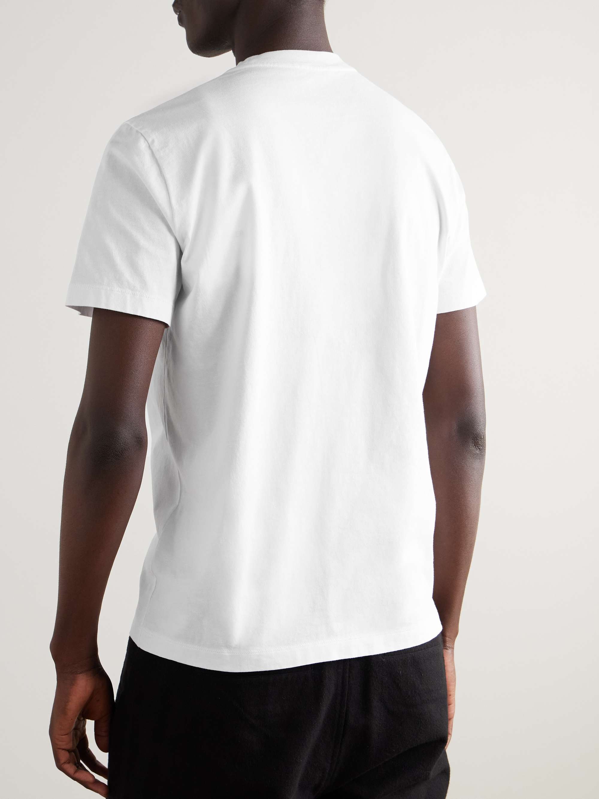 Three-Pack Logo-Appliquéd Organic Cotton-Jersey T-Shirts view