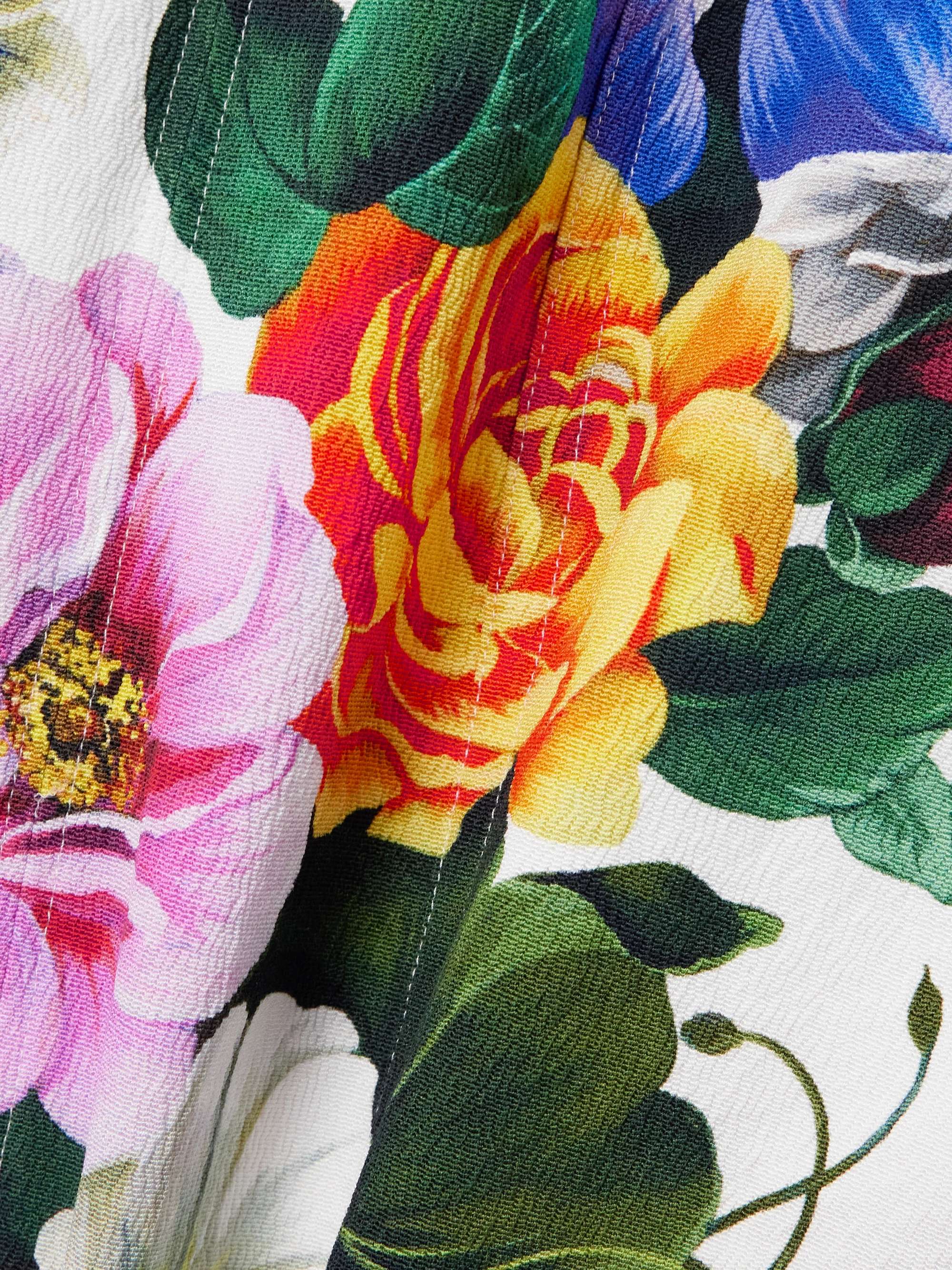 Floral-print woven mini dress view