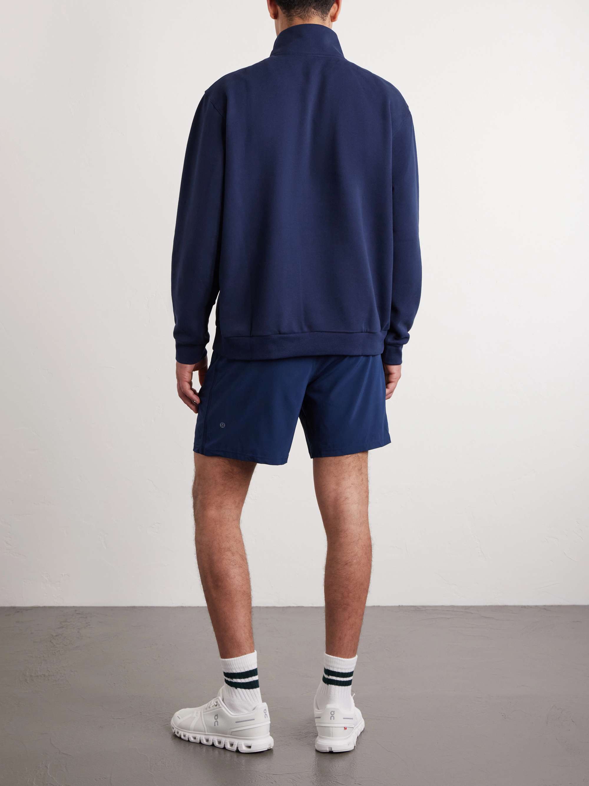 Steady State Cotton-Blend Jersey Half-Zip Sweatshirt view
