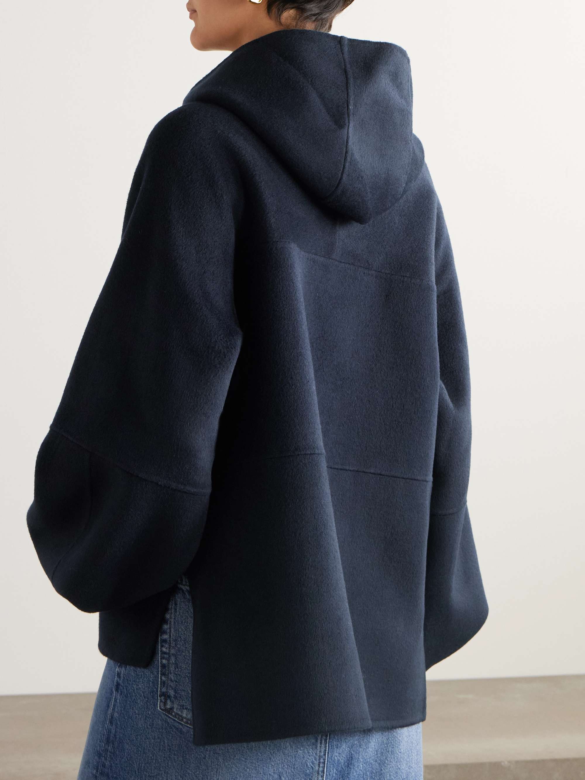 Isaac oversized wool-blend felt hoodie view