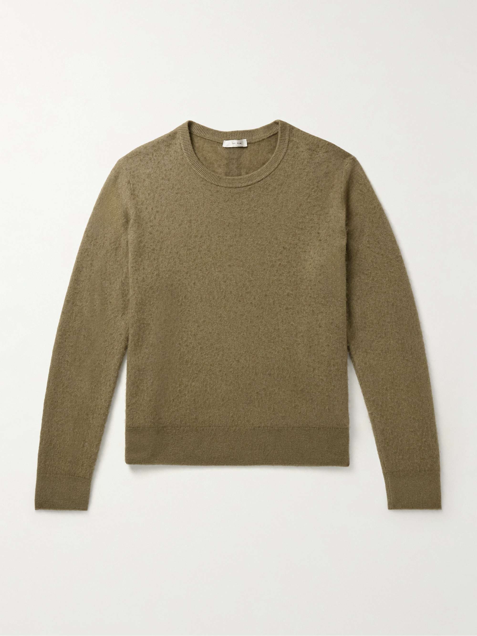 Michael Brushed Cashmere and Silk-Blend Sweater view