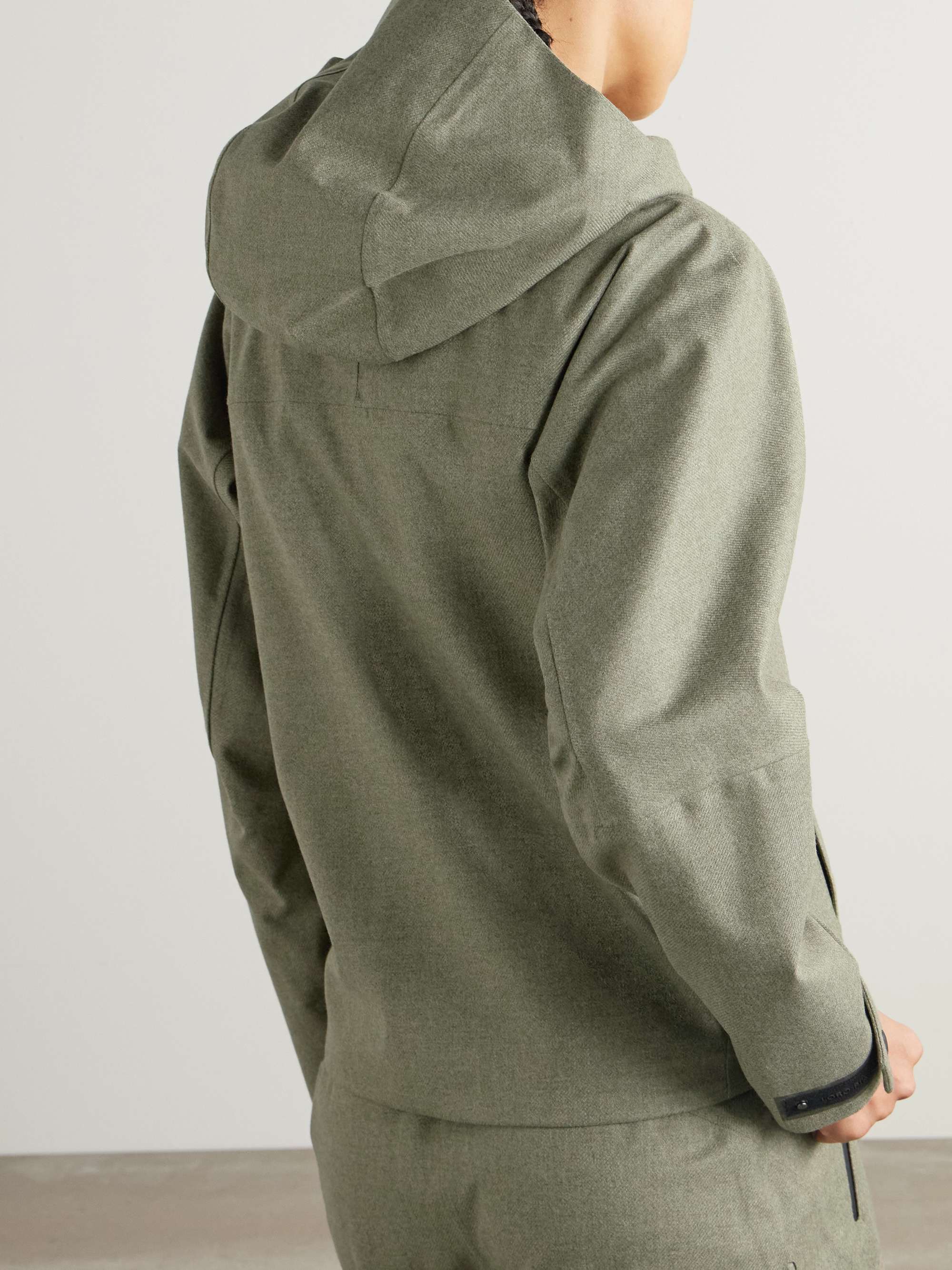 Abelboden wool and cashmere-blend hooded jacket view