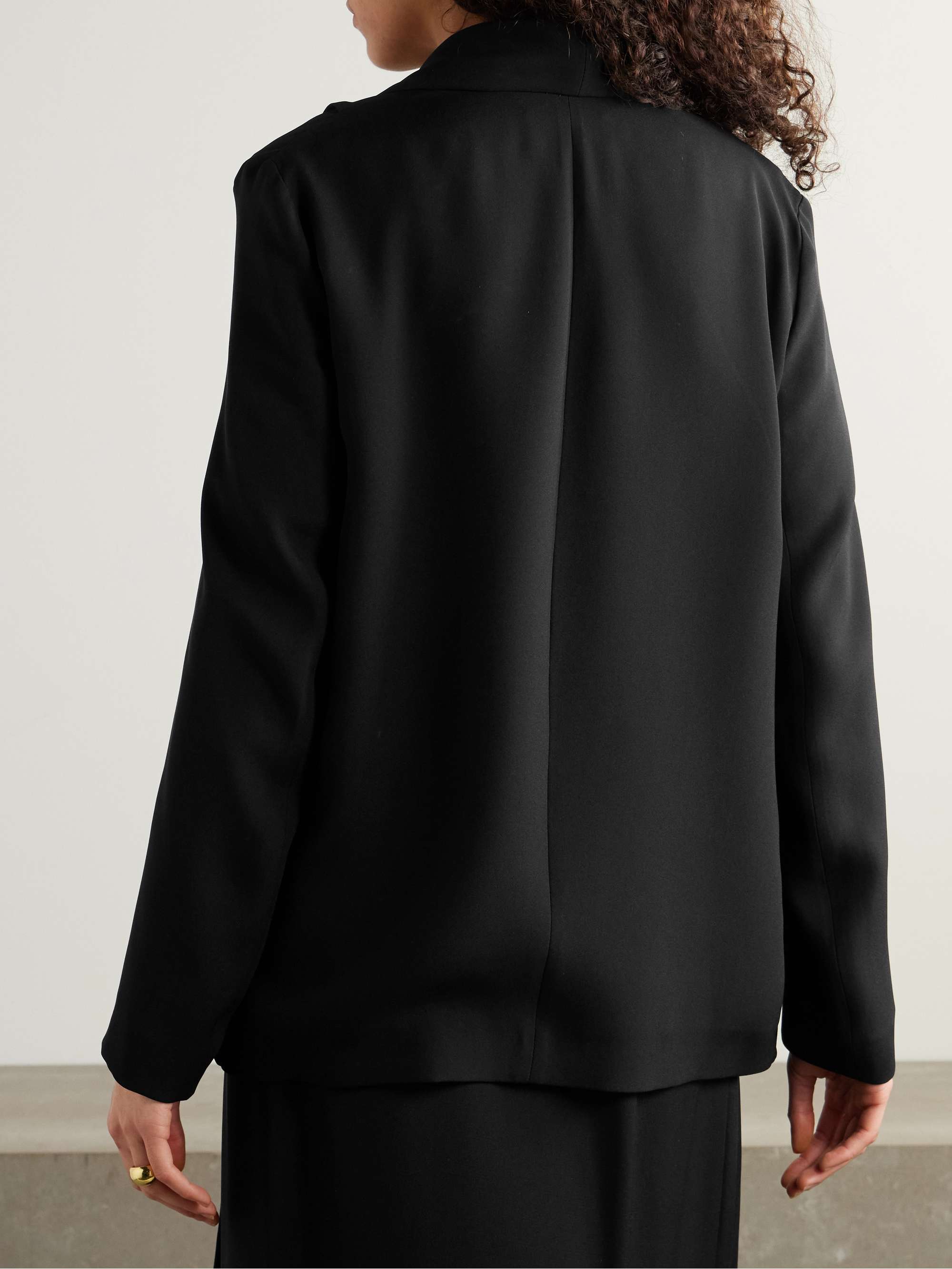 Annie silk-cady jacket view