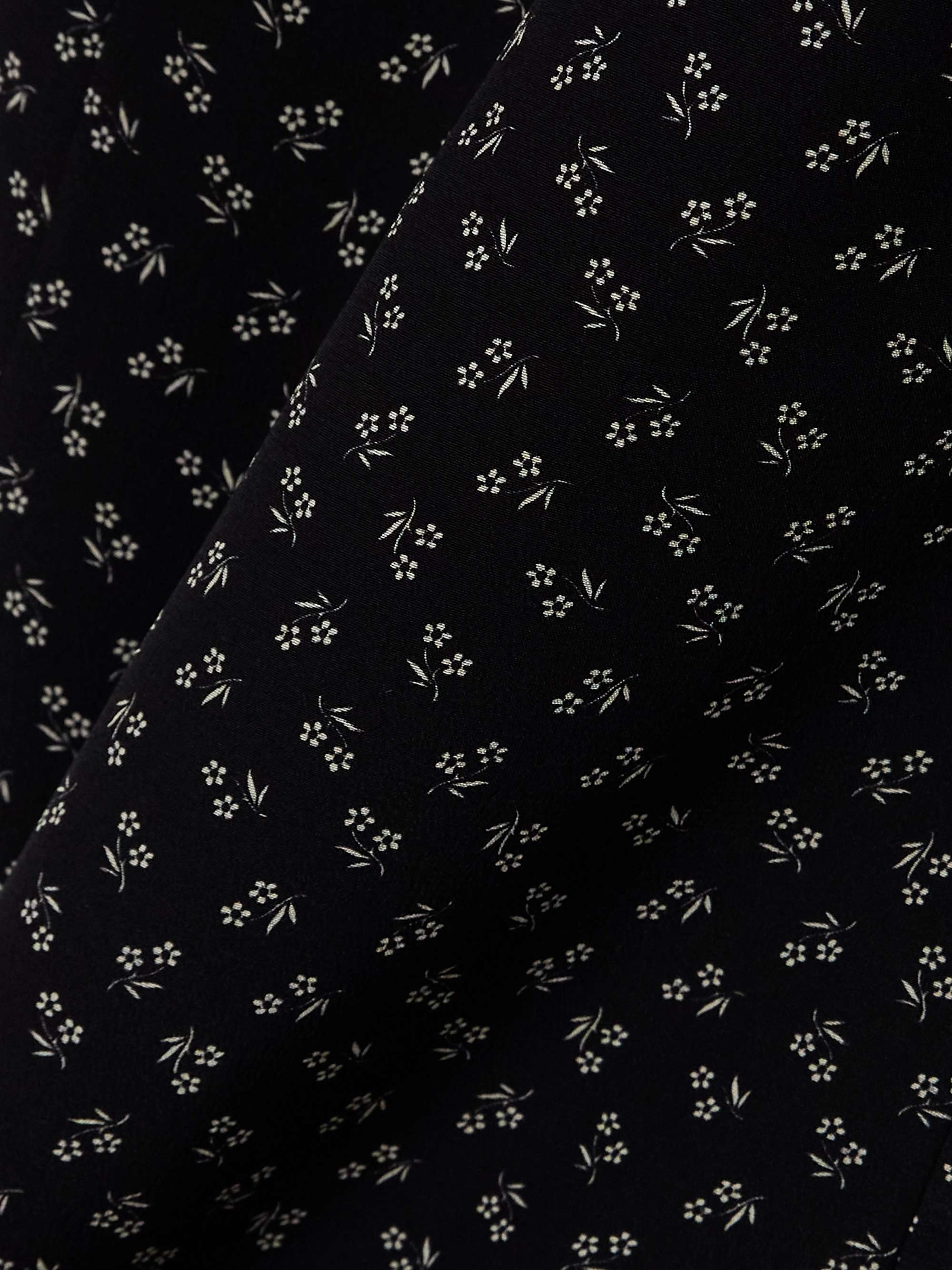 Bow-detailed floral-print silk blouse view