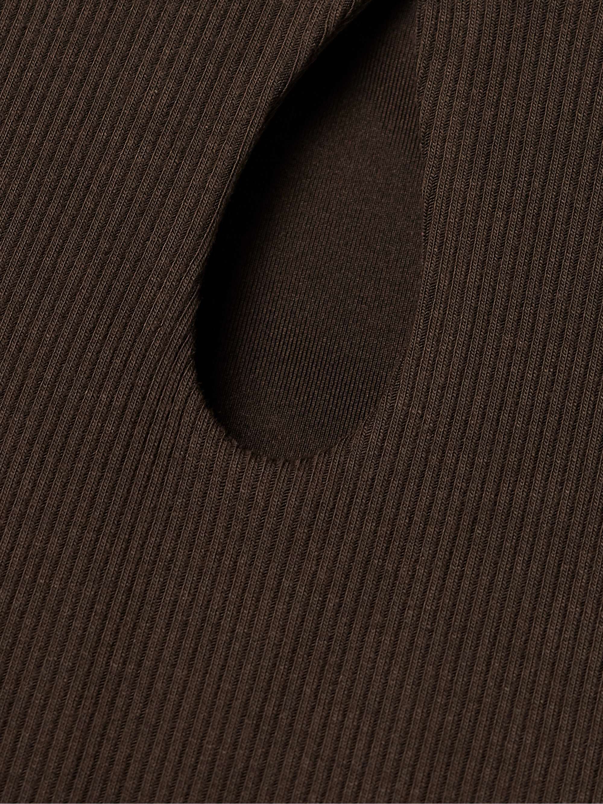 Mesmerize cutout ribbed stretch-modal tank view