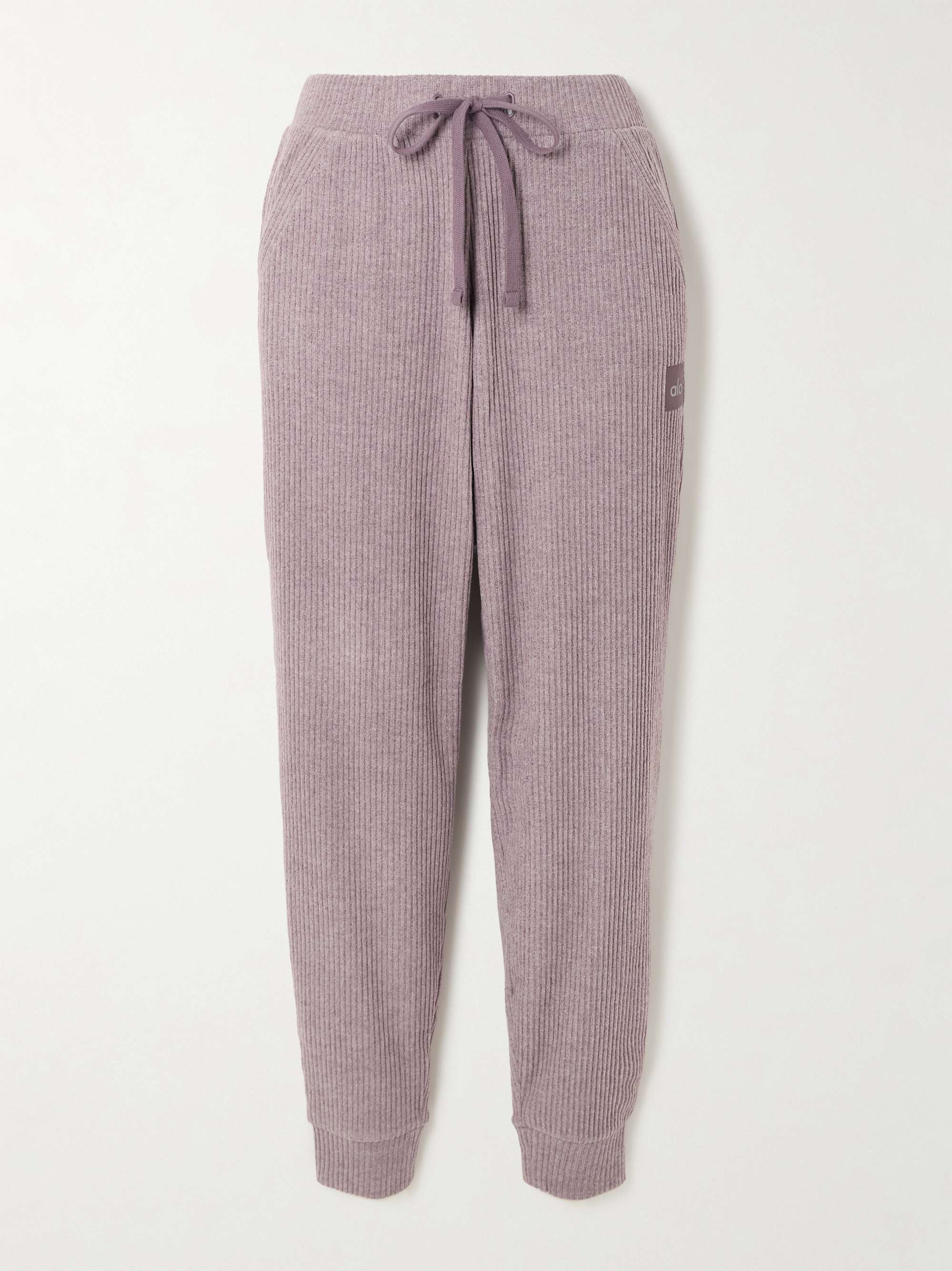 Muse brushed ribbed-jersey track pants view
