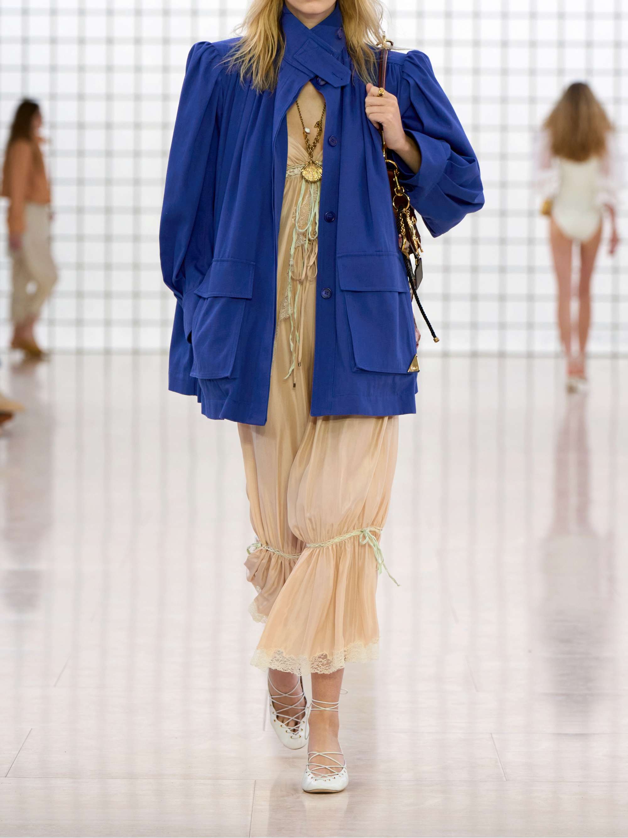 Gathered cotton-canvas jacket view