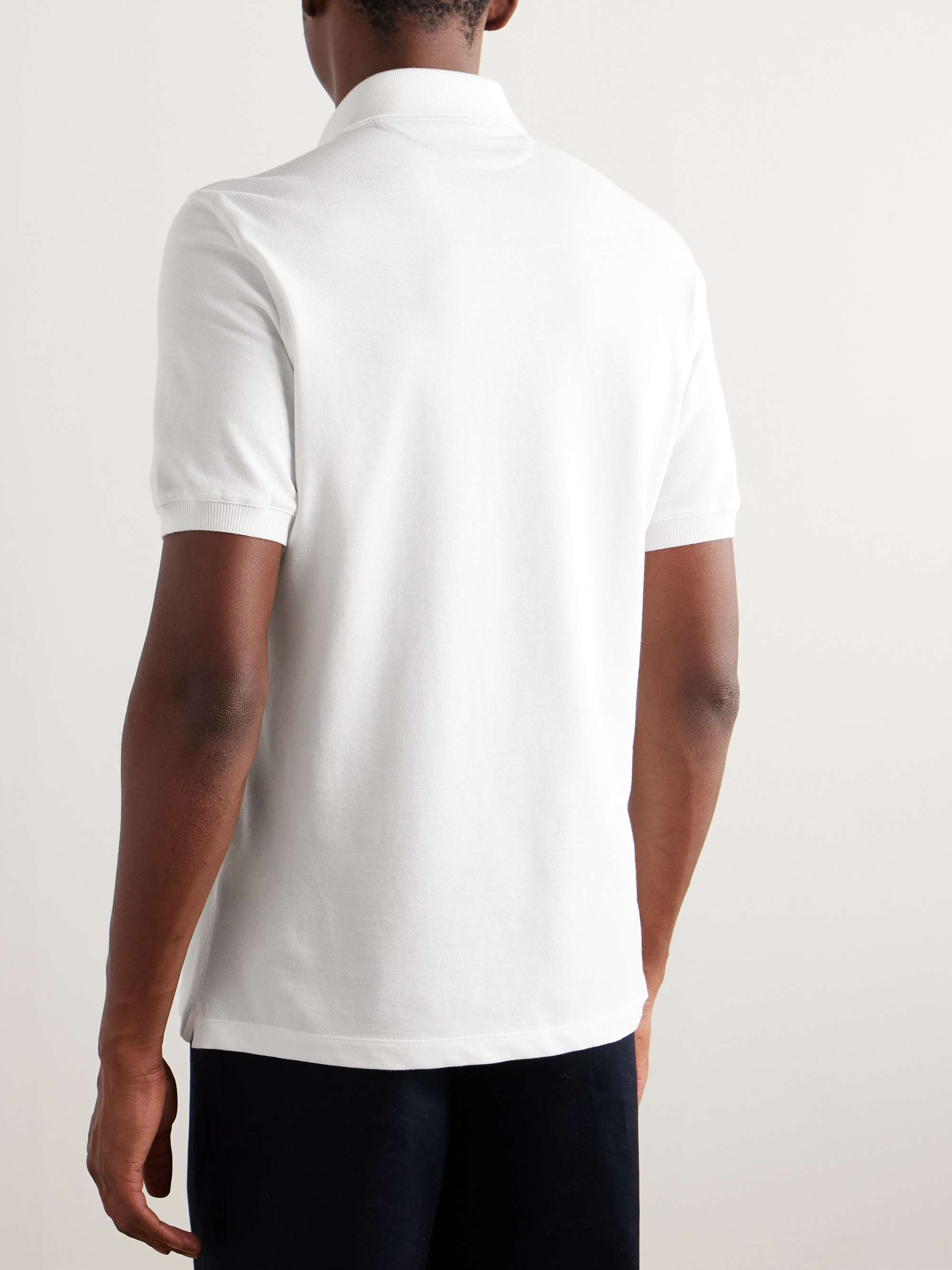 Logo-Print Cotton-Piqué Polo Shirt view