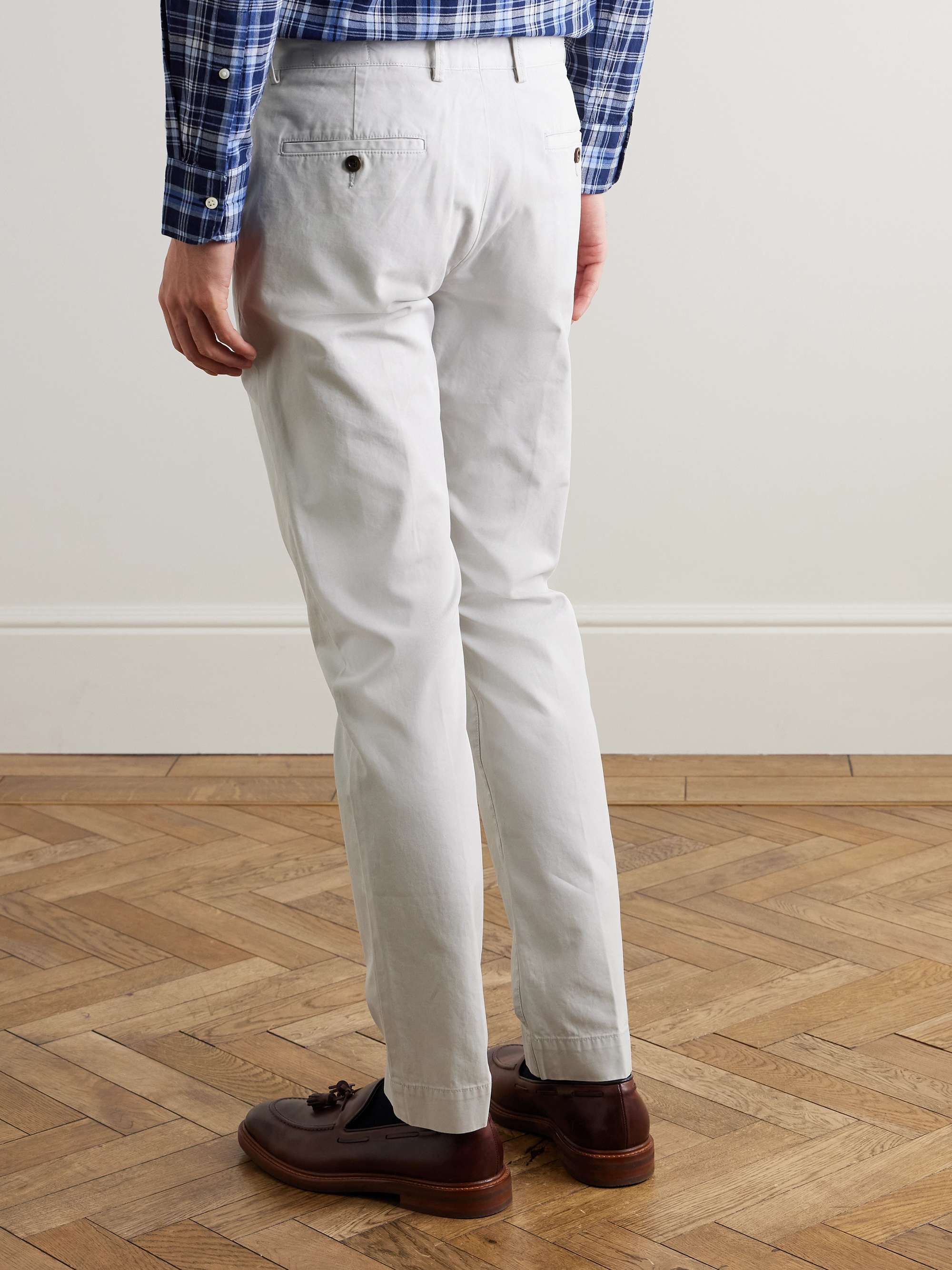 Field Straight-Leg Garment-Dyed Cotton-Twill Trousers view