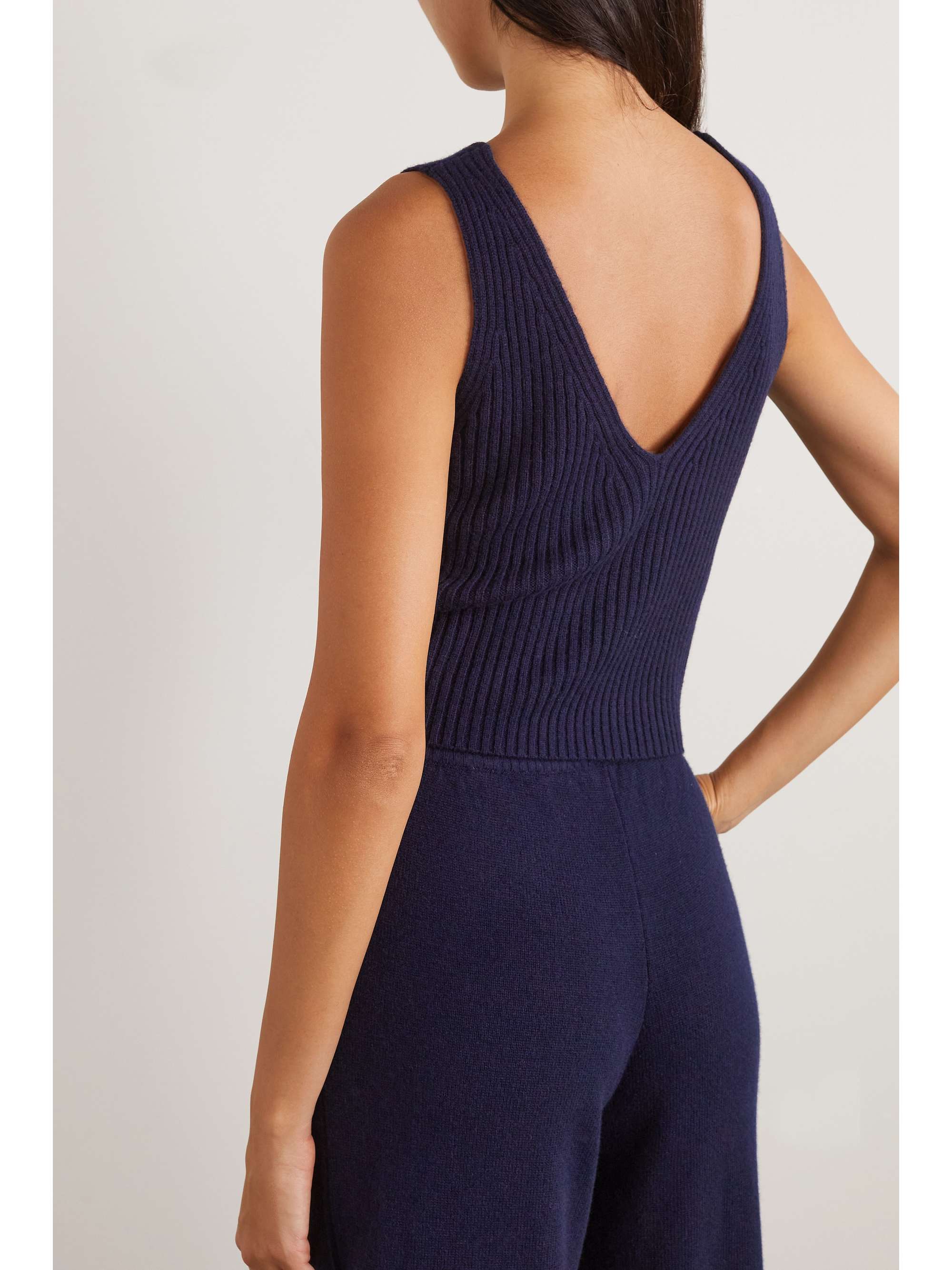 Raphaelle ribbed wool and cashmere-blend tank view