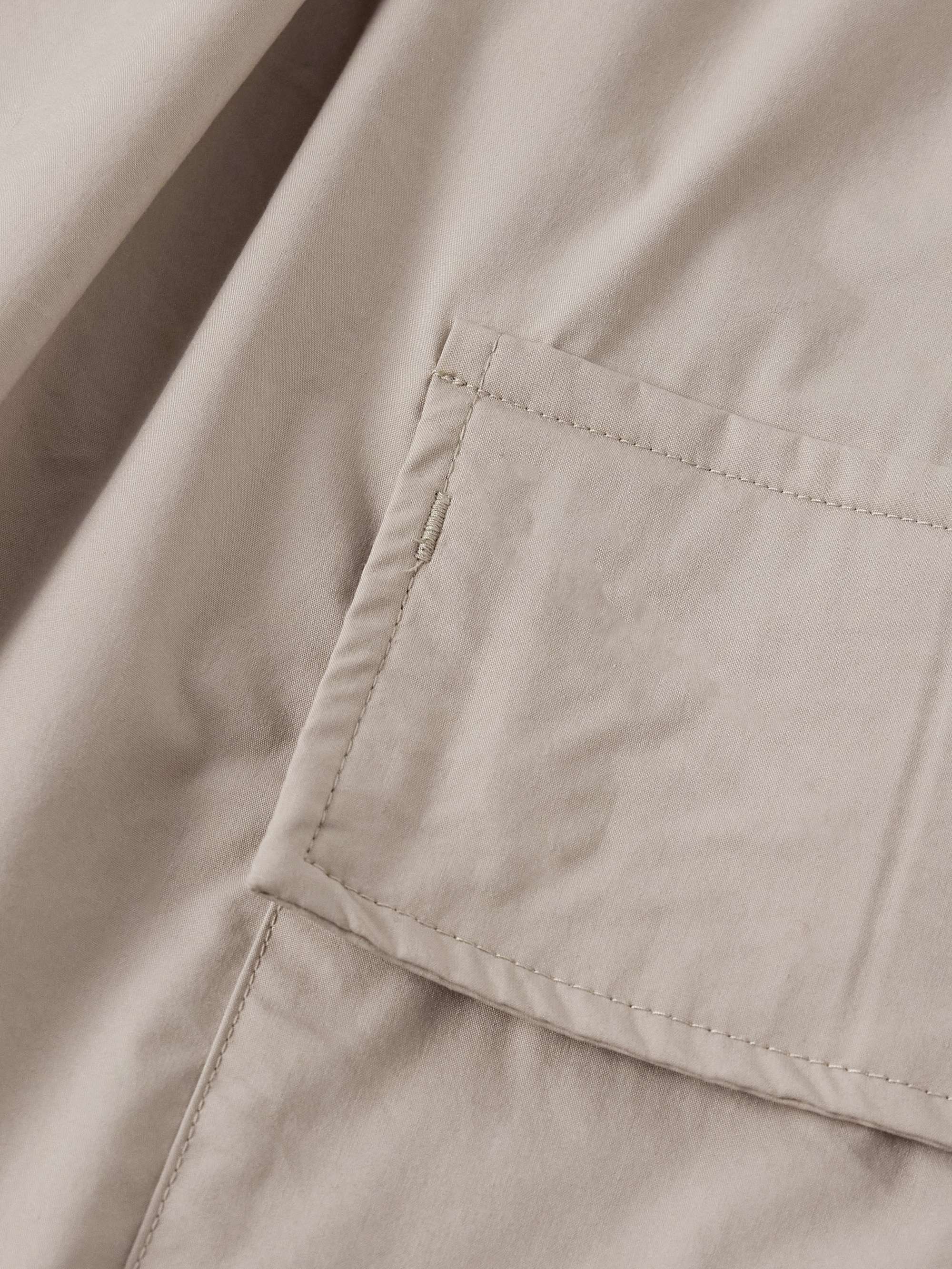 Straight-Leg Cotton-Blend Shell Drawstring Cargo Shorts view
