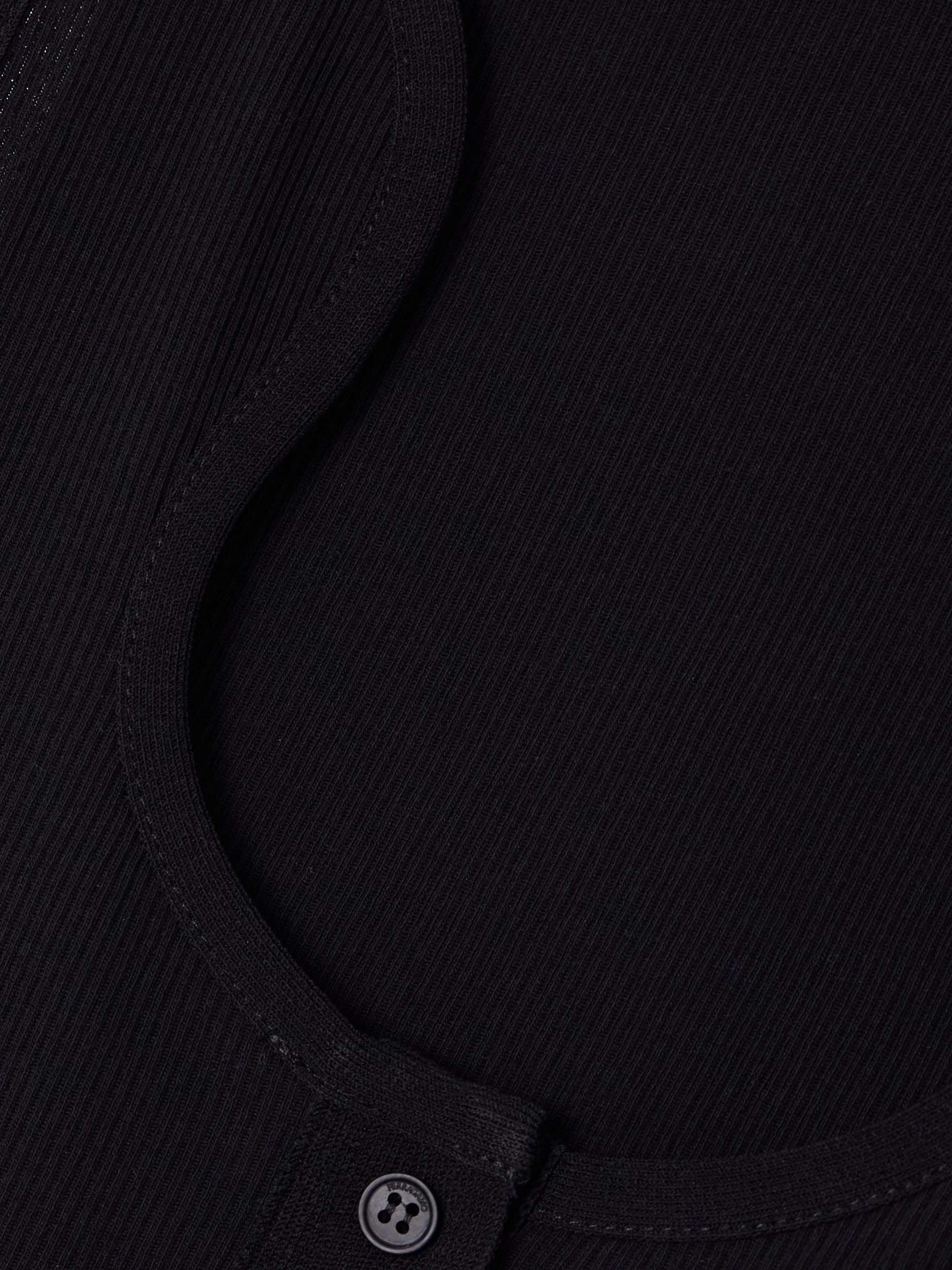 Ribbed cotton top view