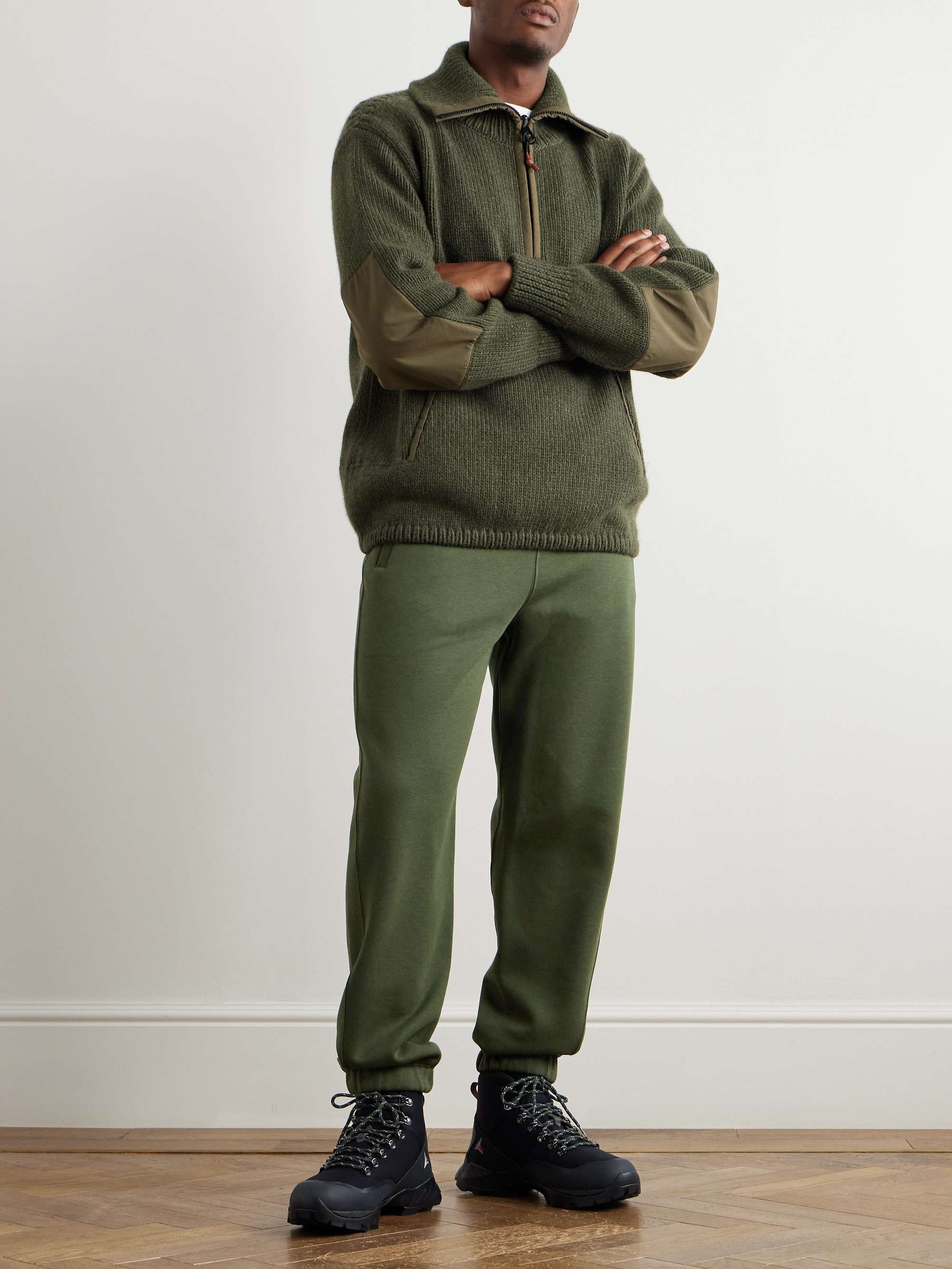 Vogel Tapered Cotton and Cashmere-Blend Jersey Sweatpants view