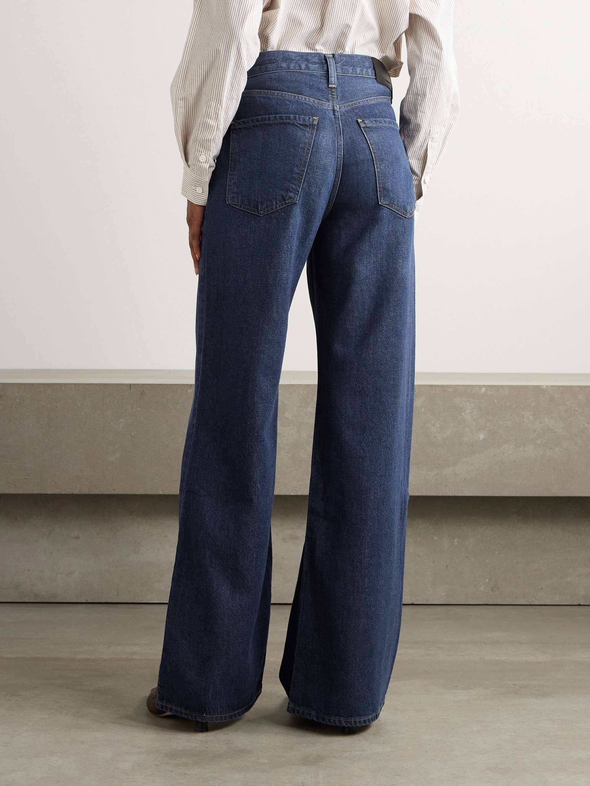 Paloma high-rise wide-leg stretch jeans view