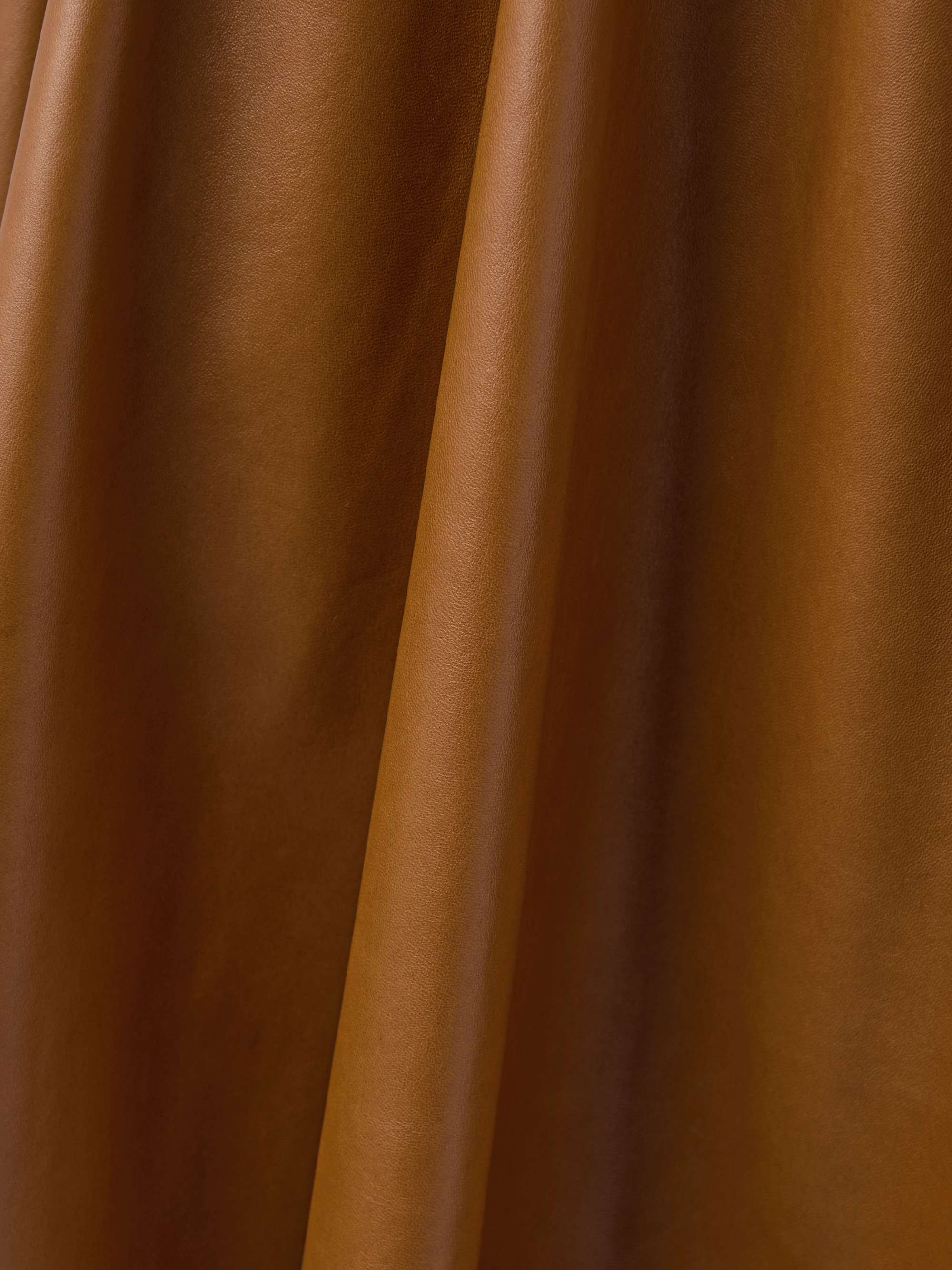 Tiered leather midi skirt view